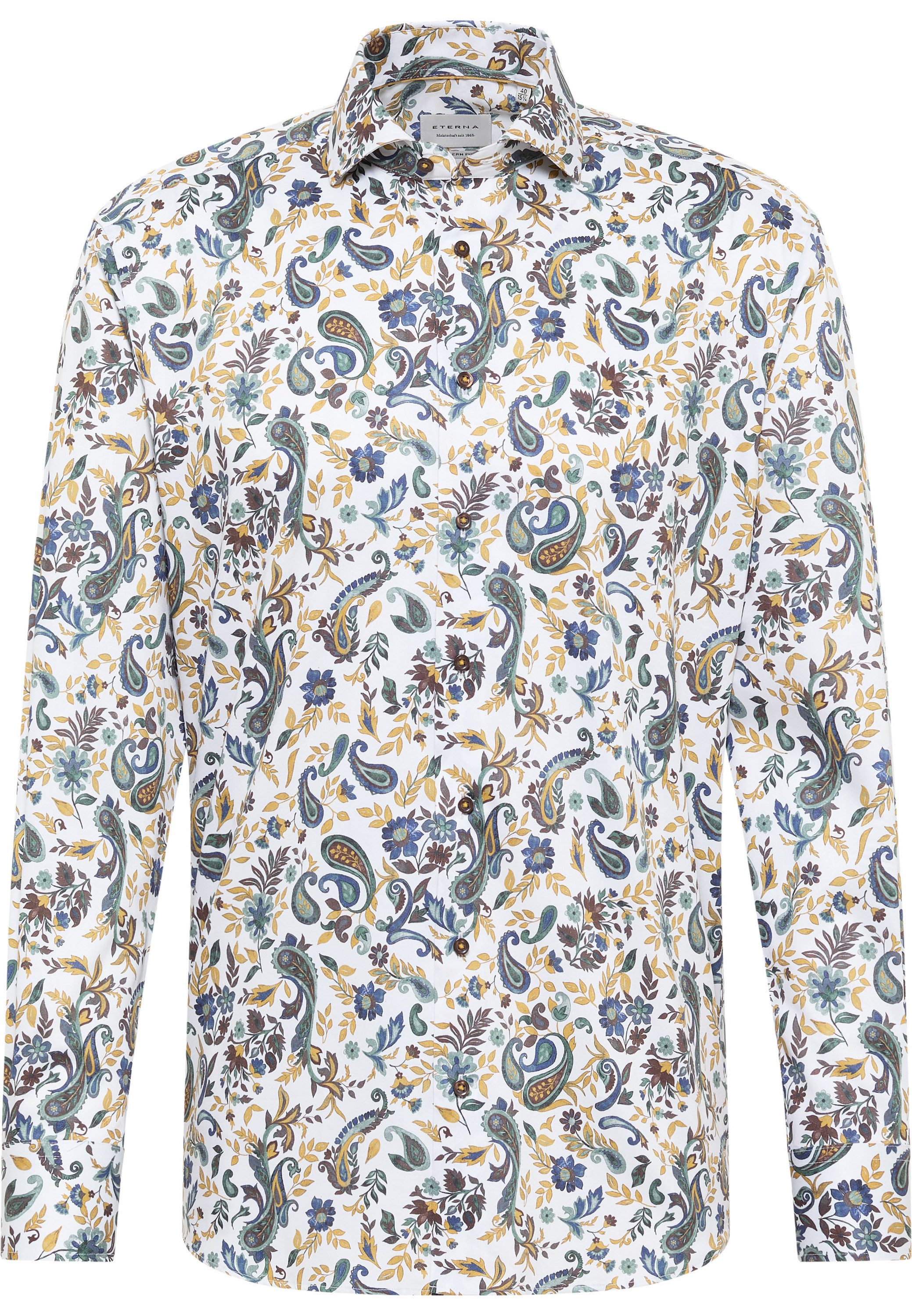 Eterna Overhemd met lange mouwen MODERN FIT NON IRON (strijkvrij)