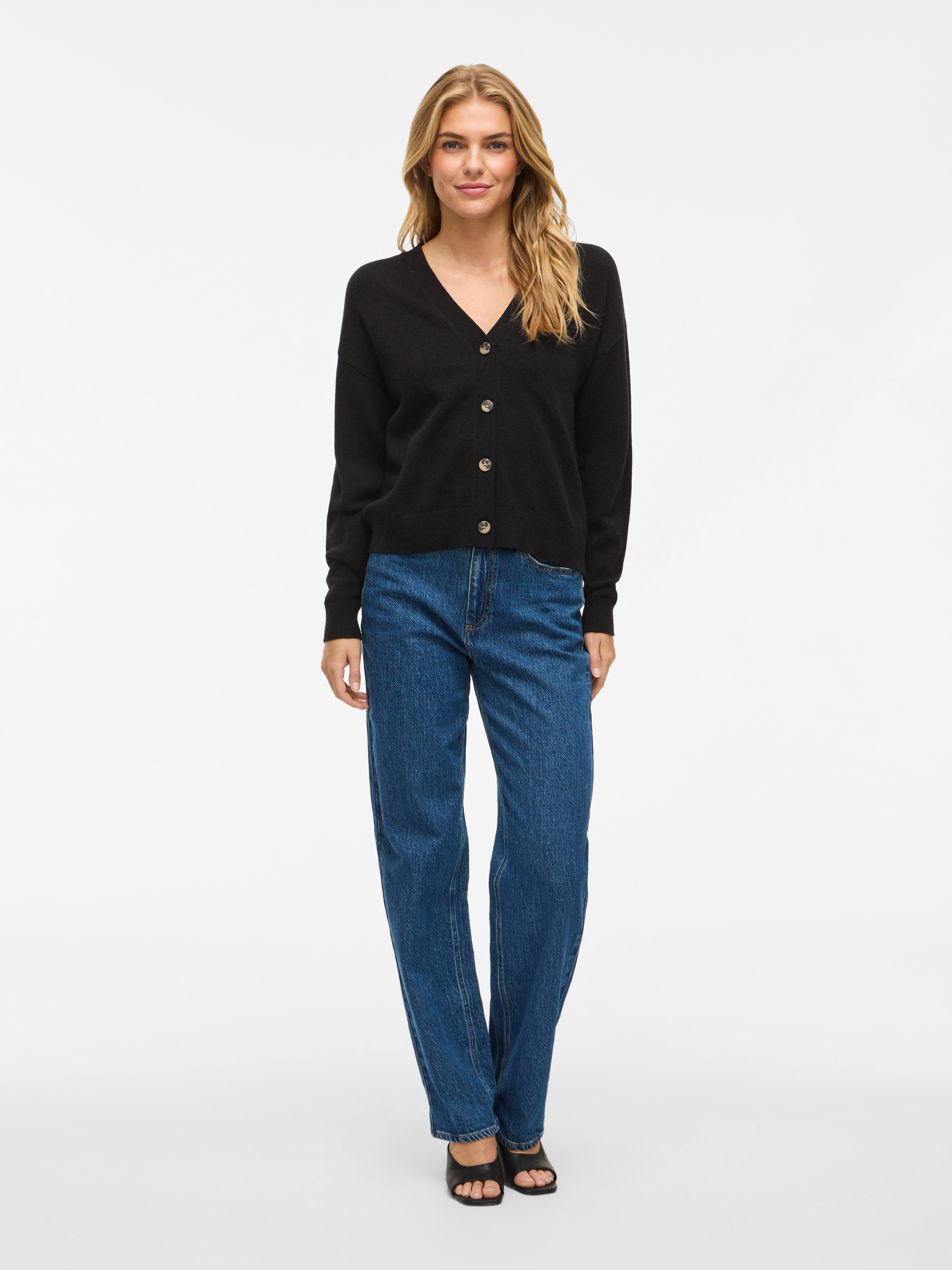 Vila Vest VIRIL V-NECK KNIT CARDIGAN - NOOS