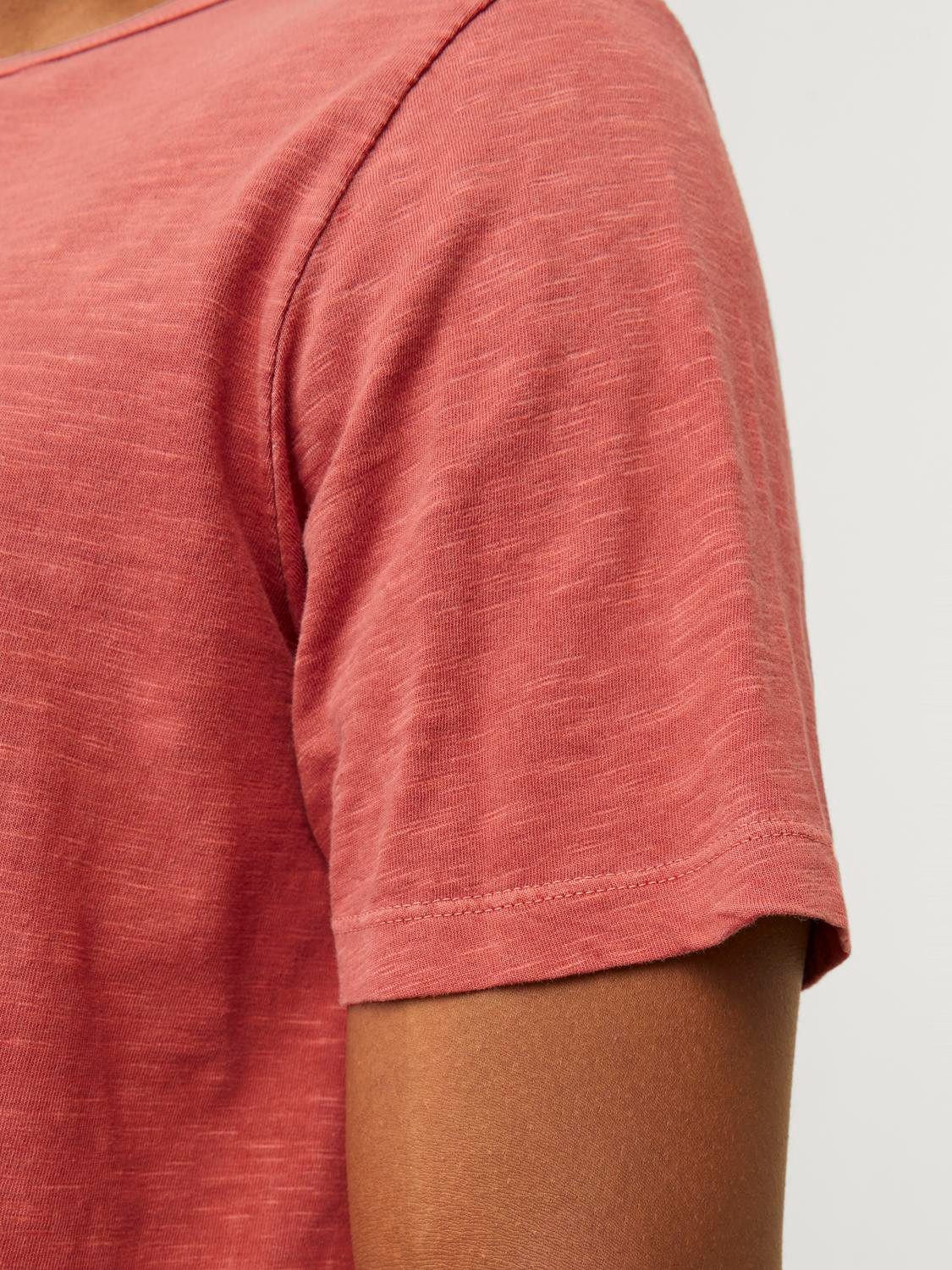 Jack & Jones T-shirt JJESPLIT NECK TEE SS NOOS