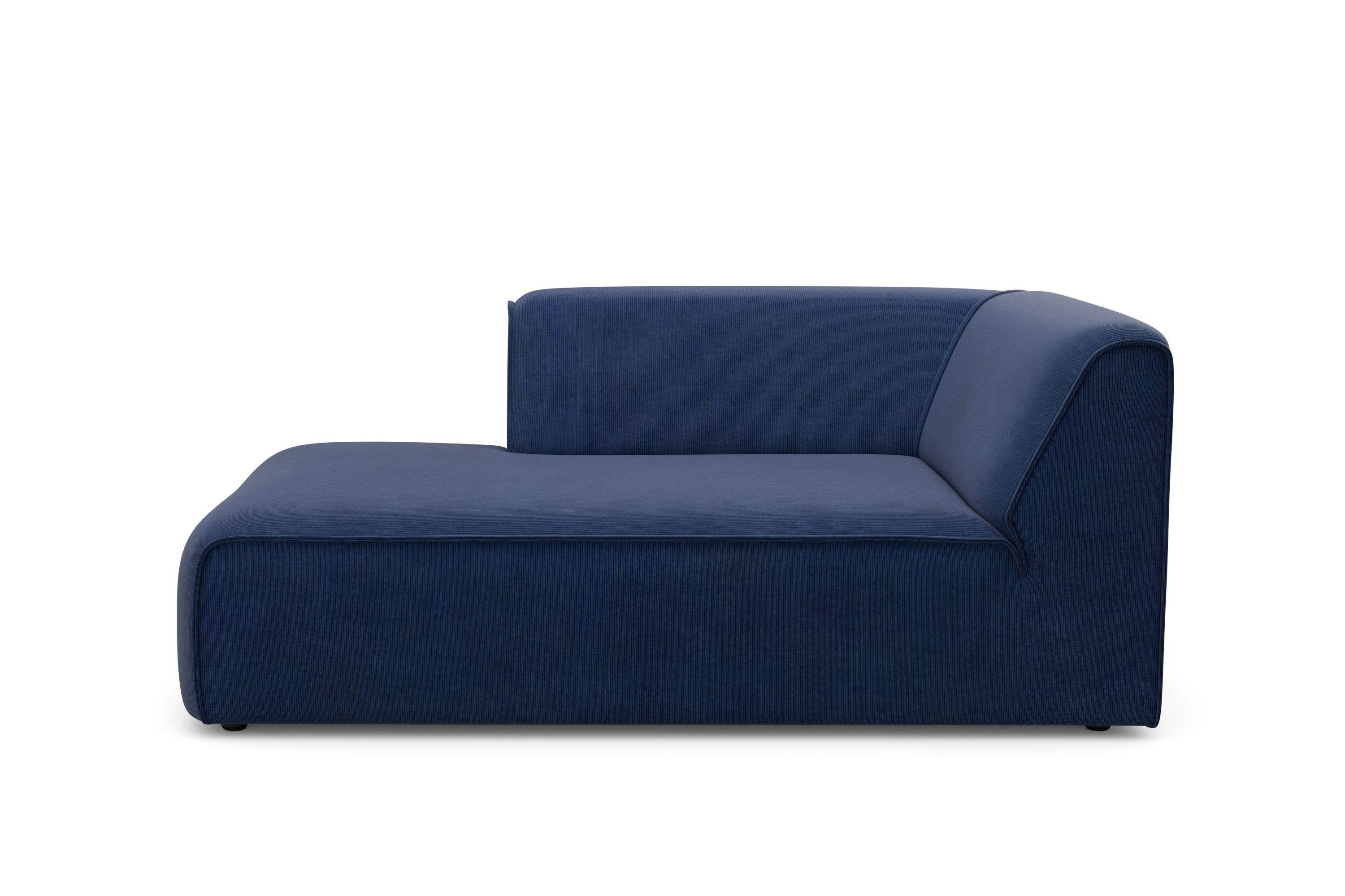 RAUM.ID Ottomane Merid chaise longue, afmetingen B/D/H: 100/162/70 cm als module of apart te gebruiken, voor individuele samenstelling blauw, chaise