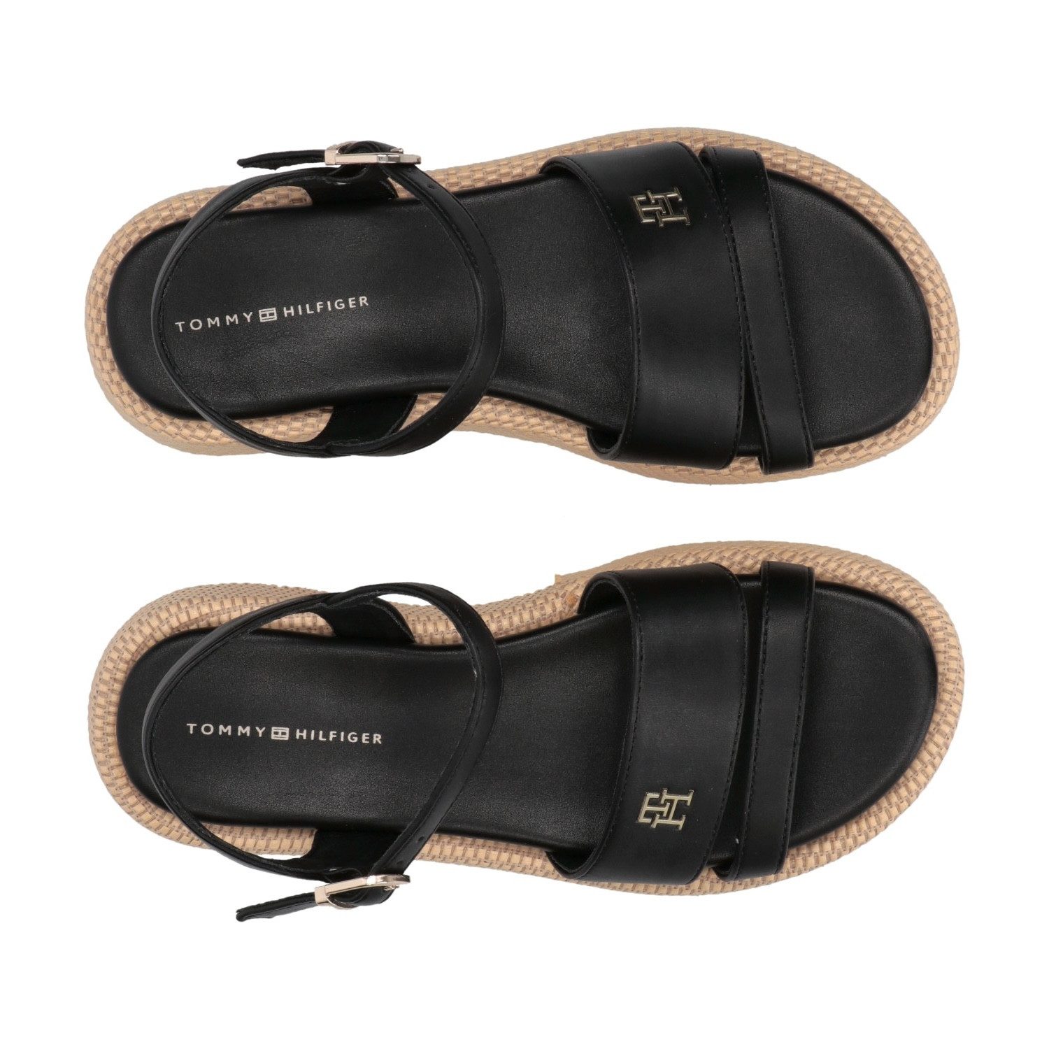 Tommy Hilfiger Sleehaksandaaltjes , sandaal, plateausandaal met modieuze hak