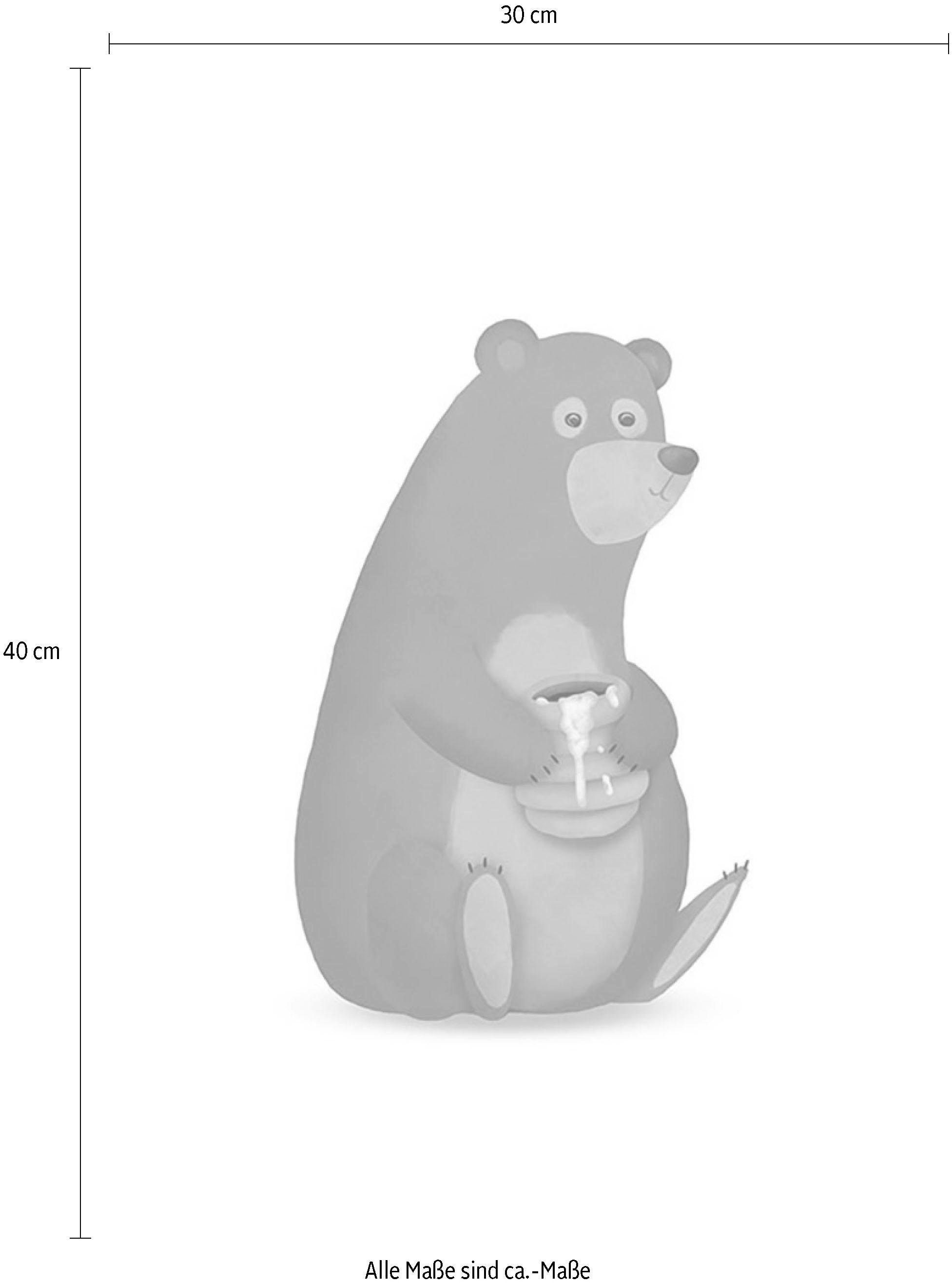 Komar Wanddecoratie Cute animal Bear Wanddecoratie - zonder lijst (1 stuk)