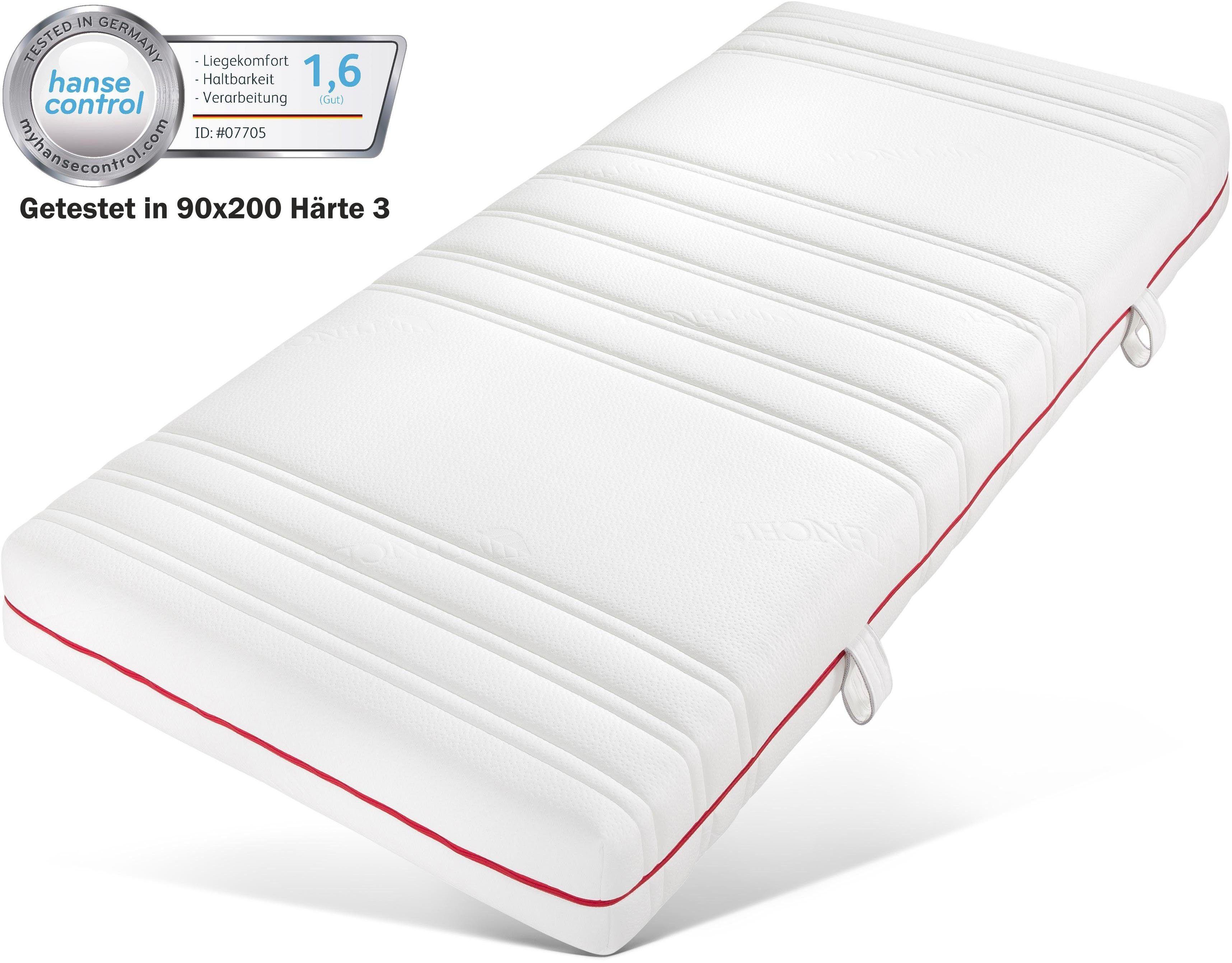 BeSports Pocketveringsmatras Active Flex gehonoreerd met testwaardering 1,6 ("goed")* van de duitse testinstituut "hansecontrol" hoogte 22 cm