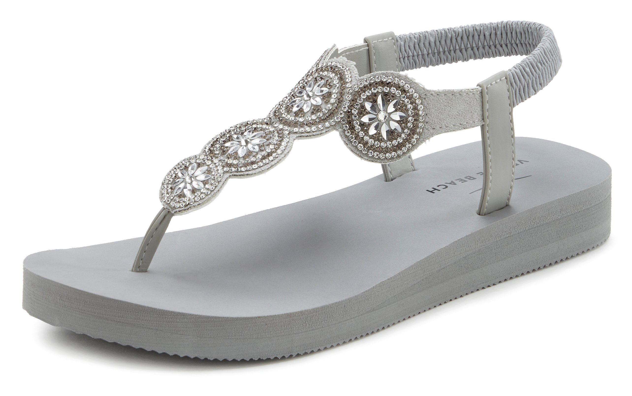 Venice Beach Badslippers Sandaal, pantoletten, badschoen ultralicht met glinsterdetails VEGAN