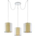 eglo hanglamp arnhem wit - oe96 x h130 cm - excl. 3x e27 (elk max. 40 w) - van zeegras en sterk papier - hanglamp - hanglamp - hanglamp - plafondlamp - lamp - eettafellamp - eettafel - keukenlamp (1 stuk) wit
