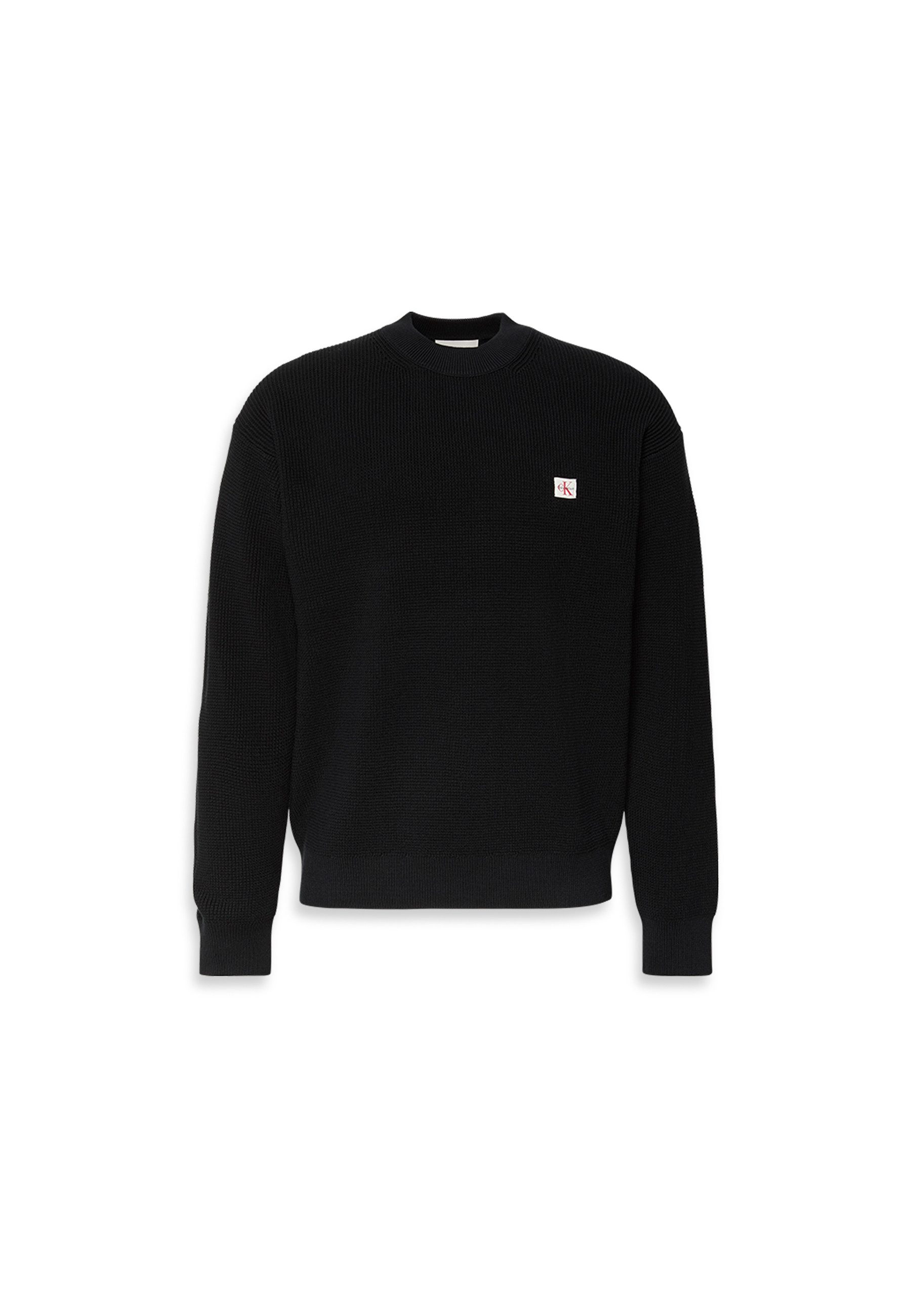 Calvin Klein Trui met ronde hals LS EZ COTTON WAFFLE CRWNK SWTR 9