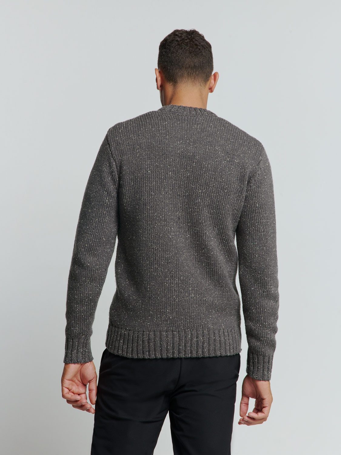 NO EXCESS Gebreide trui met jacquardmotief