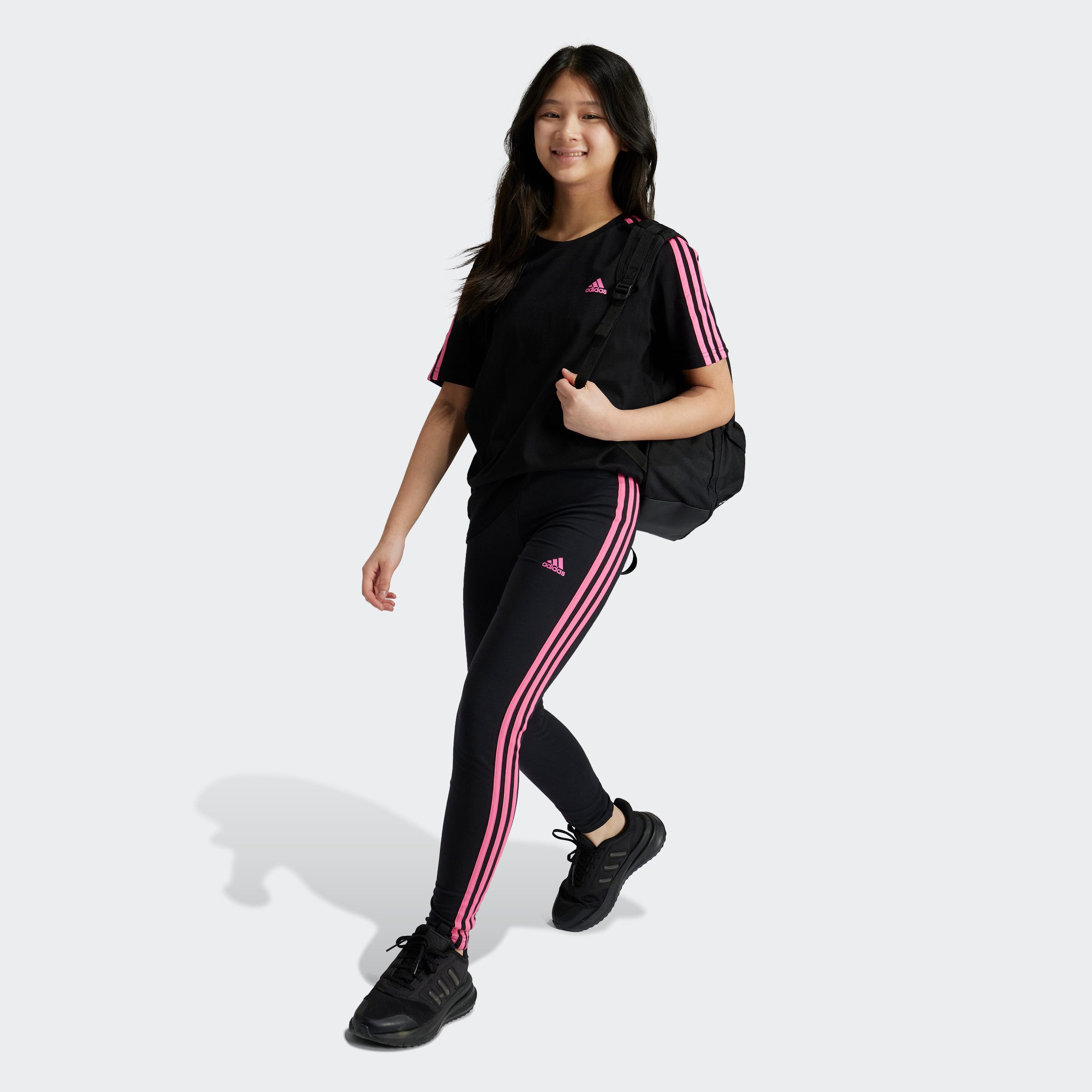 adidas Sportswear Legging ESSENTIALS 3-STRIPES COTTON (1-delig)