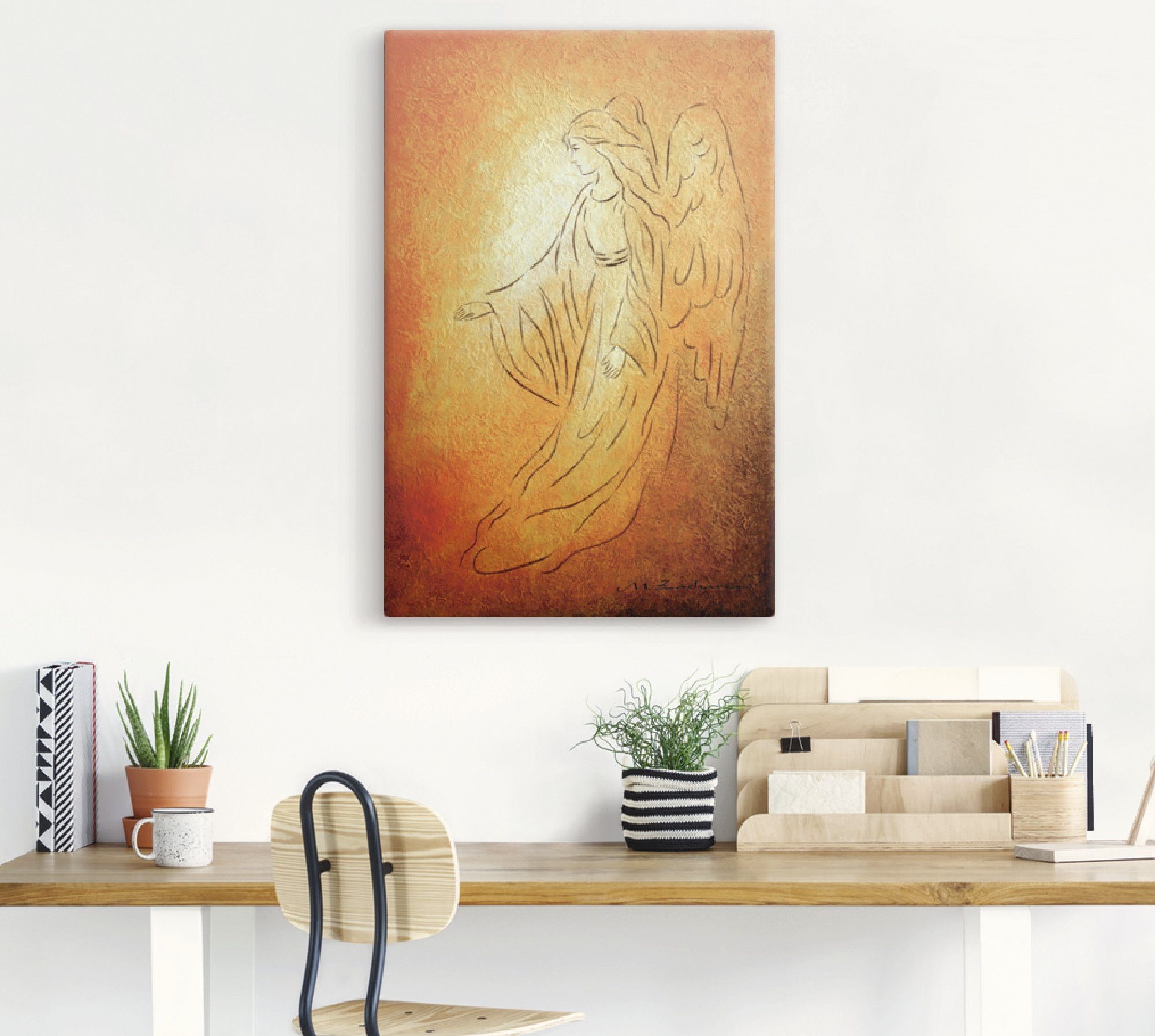 Artland Artprint Engel van de genezing - engelkunst als artprint van aluminium, artprint voor buiten, artprint op linnen, poster, muursticker