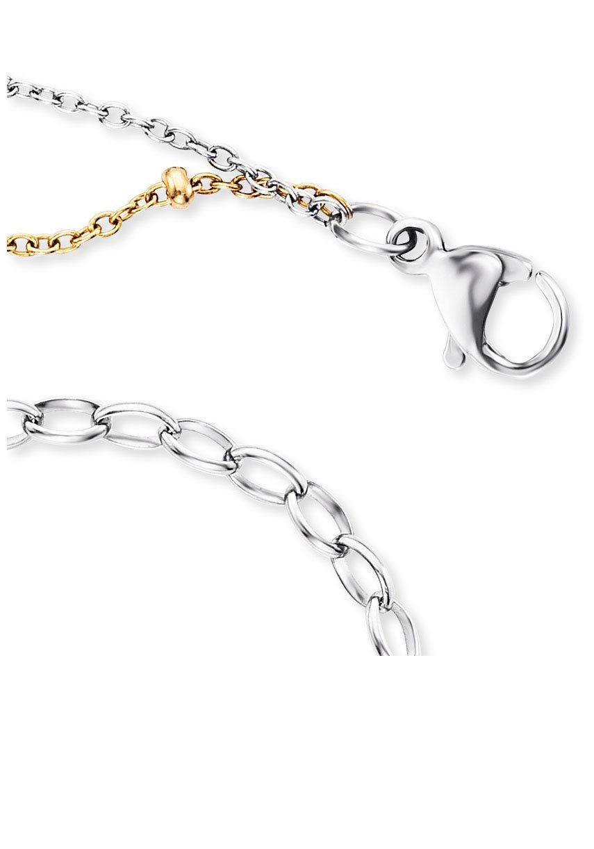 Engelsrufer Enkelkettinkje Twin Moonlight bicolour, ERFS-LILTWIN-MOON-G
