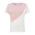ragwear t-shirt solli organic in colourblocking-design roze