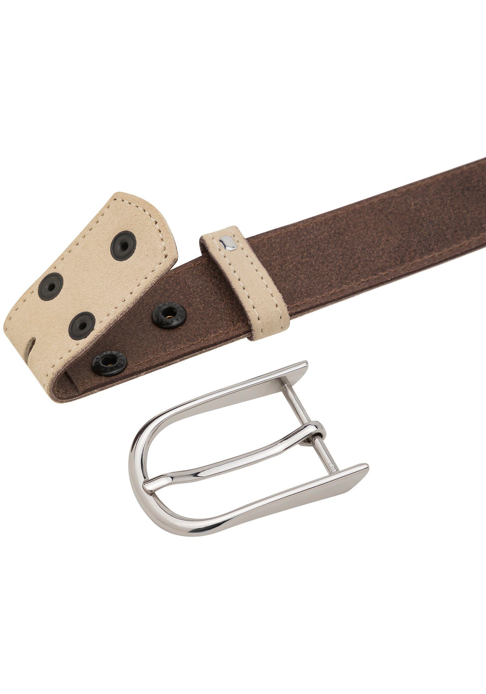RETTUNGSRING by showroom 019° Leren riem met verwisselbare sluiting "filigraan zilverkleur"
