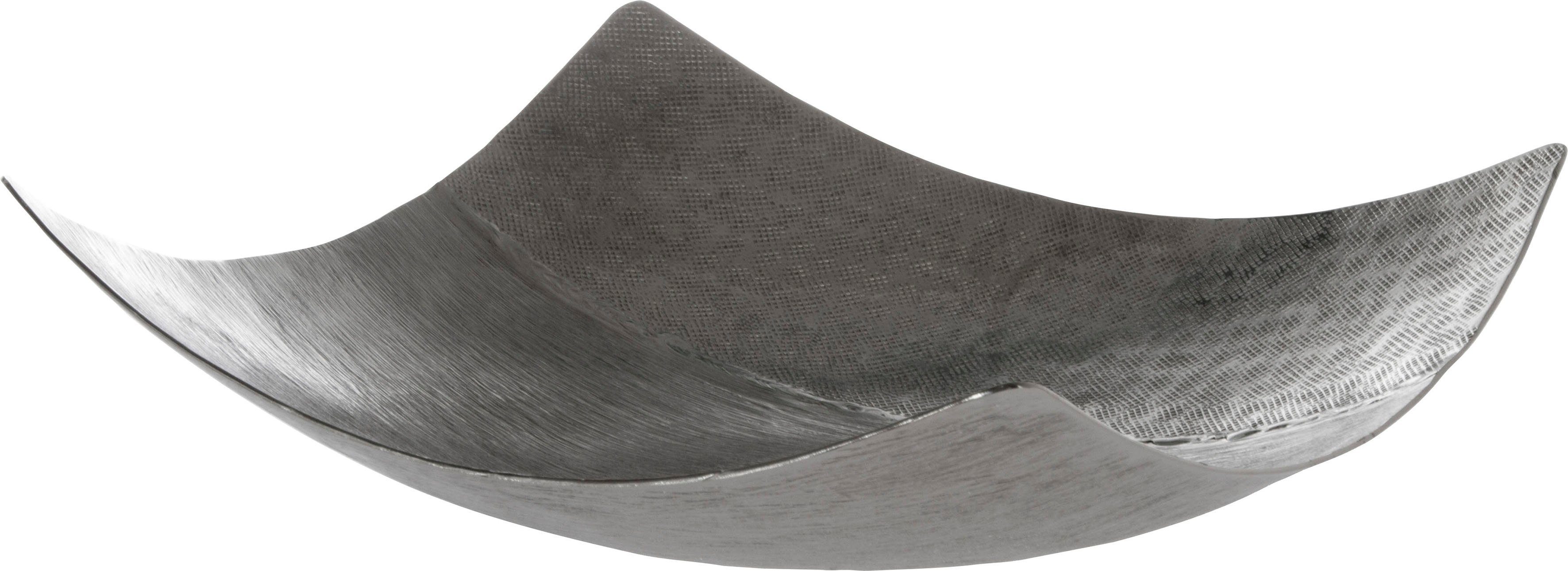Myflair Möbel & Accessoires Decoratieve schaal Schaal, zilverkleur, van metaal, hoekig, modern design, woonkamer