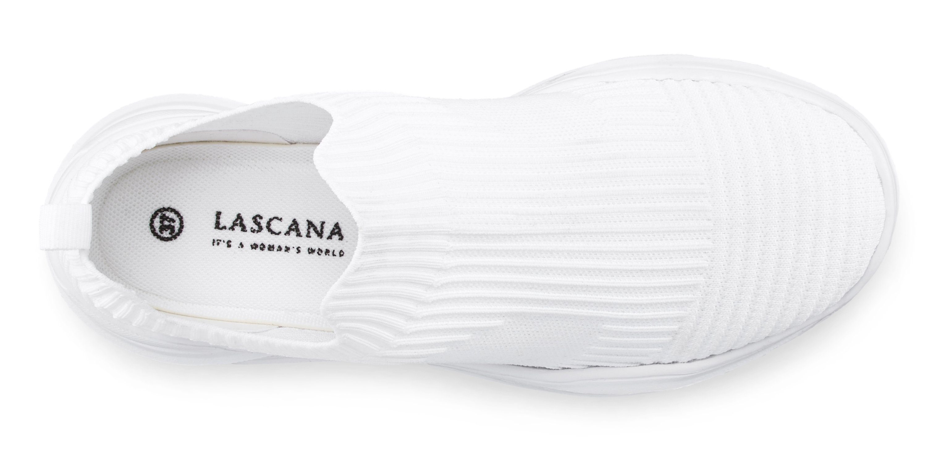 Lascana Sneakers Slip-on sneaker, lage schoen, slipper, vrijetijdsschoen VEGAN