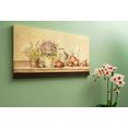 myflair moebel  accessoires artprint kate wanddecoratie, motief bloemen  vruchten, 90x48 cm, woonkamer multicolor
