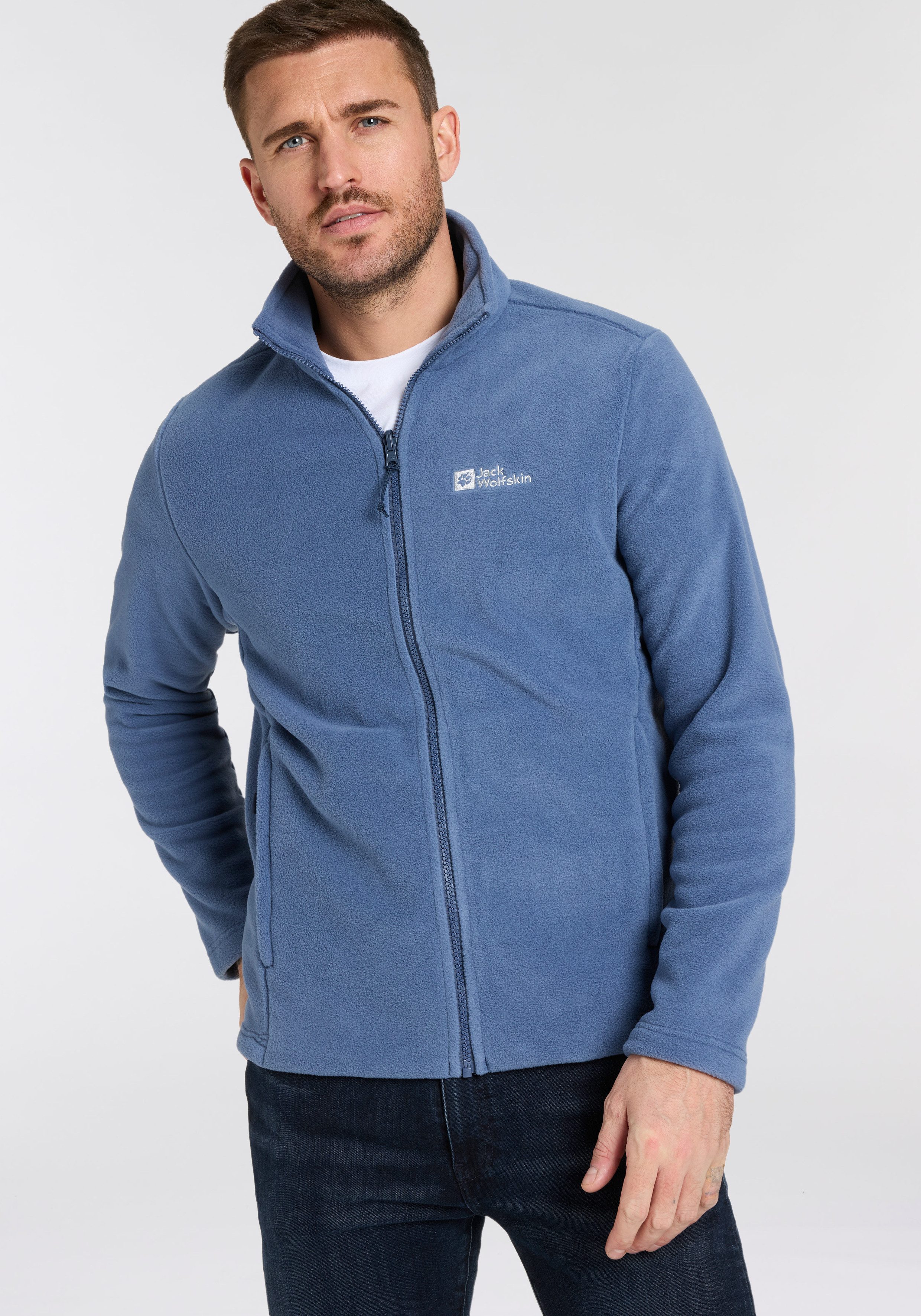Jack Wolfskin Fleecejack WINTERSTEIN FZ M uit polartec 200 gedeeltelijk gerecycled