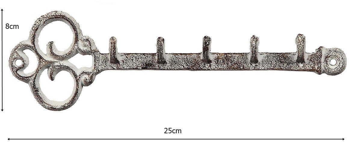 Ambiente Haus Wandhaak Kapstok van gietijzer - sleutel (1 stuk)
