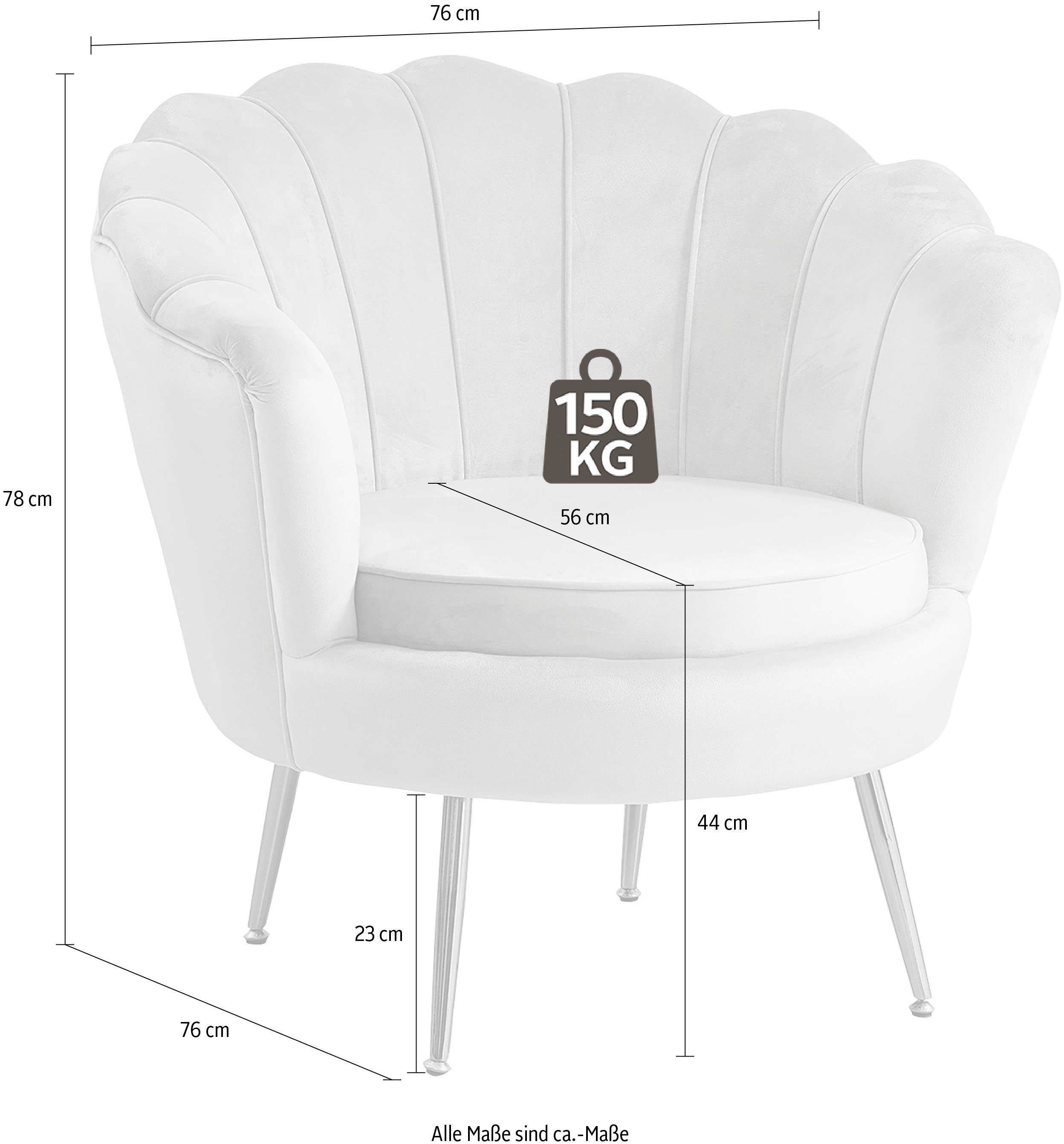 SalesFever Loungestoel Clam opvallend schelpdesign