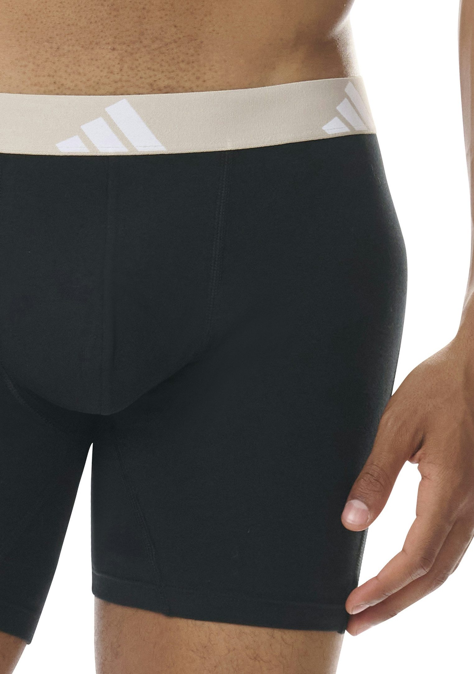 adidas Sportswear Boxershort Active Flex Cotton met iets langere pijp (Set van 3)
