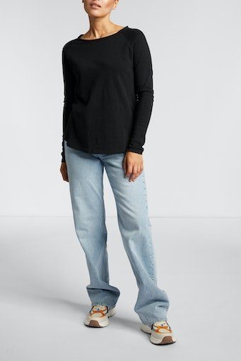 Rich & Royal Shirt met lange mouwen 2409 O HJ LS met open halslijn en zoom