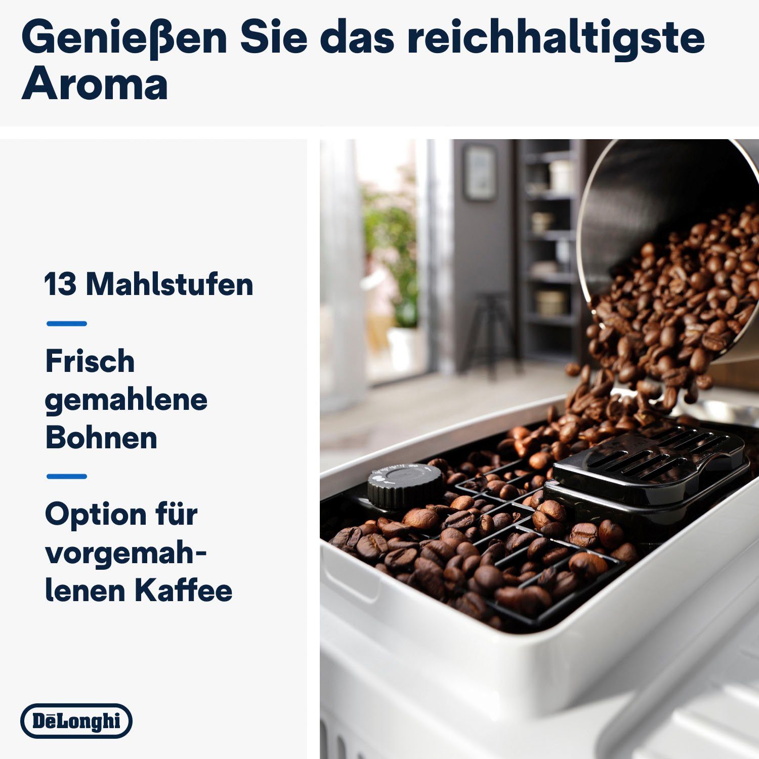De'Longhi Volautomatisch koffiezetapparaat Magnifica Start ECAM 220.61.W weiß