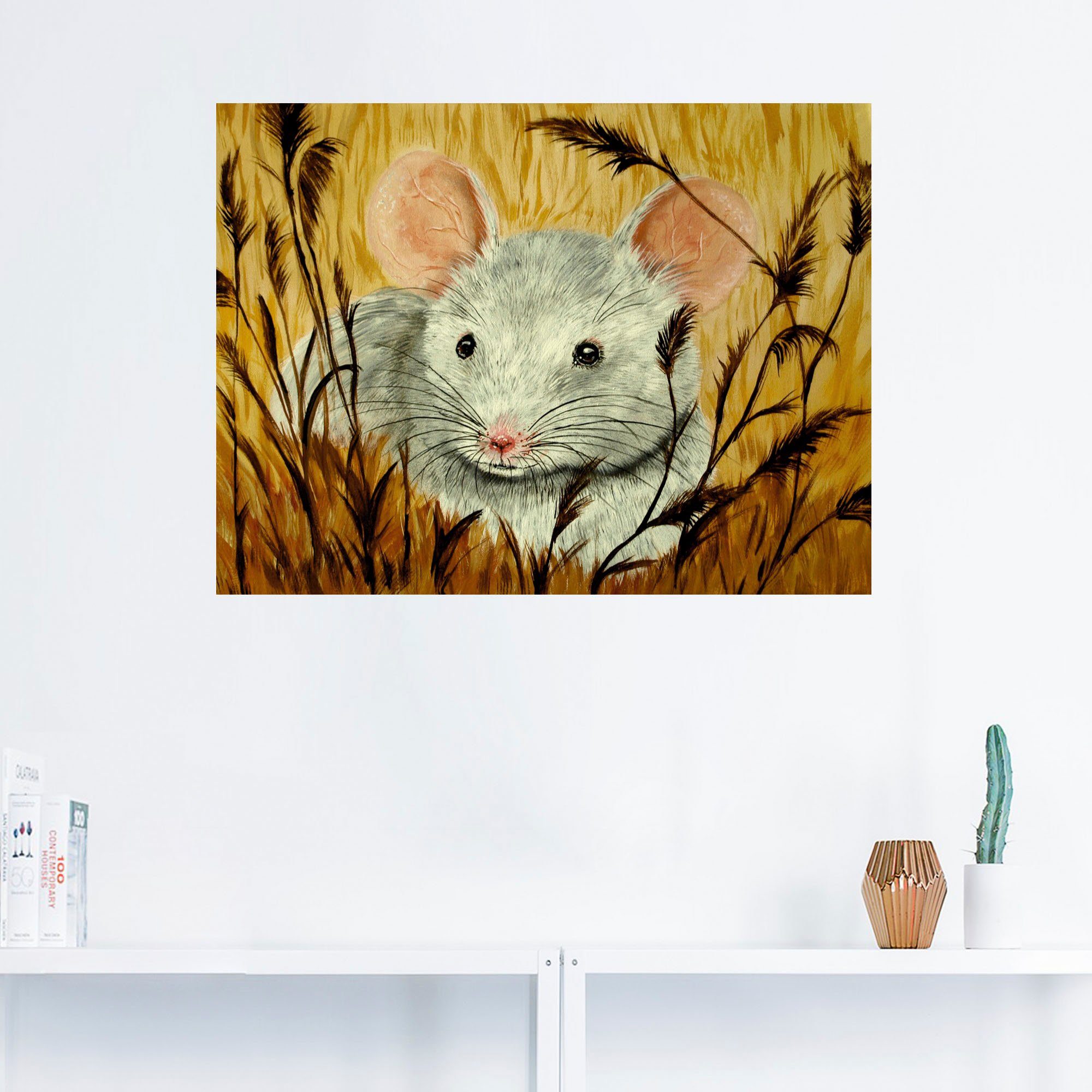 Artland Artprint Muis als artprint van aluminium, artprint op linnen, muursticker of poster in verschillende maten