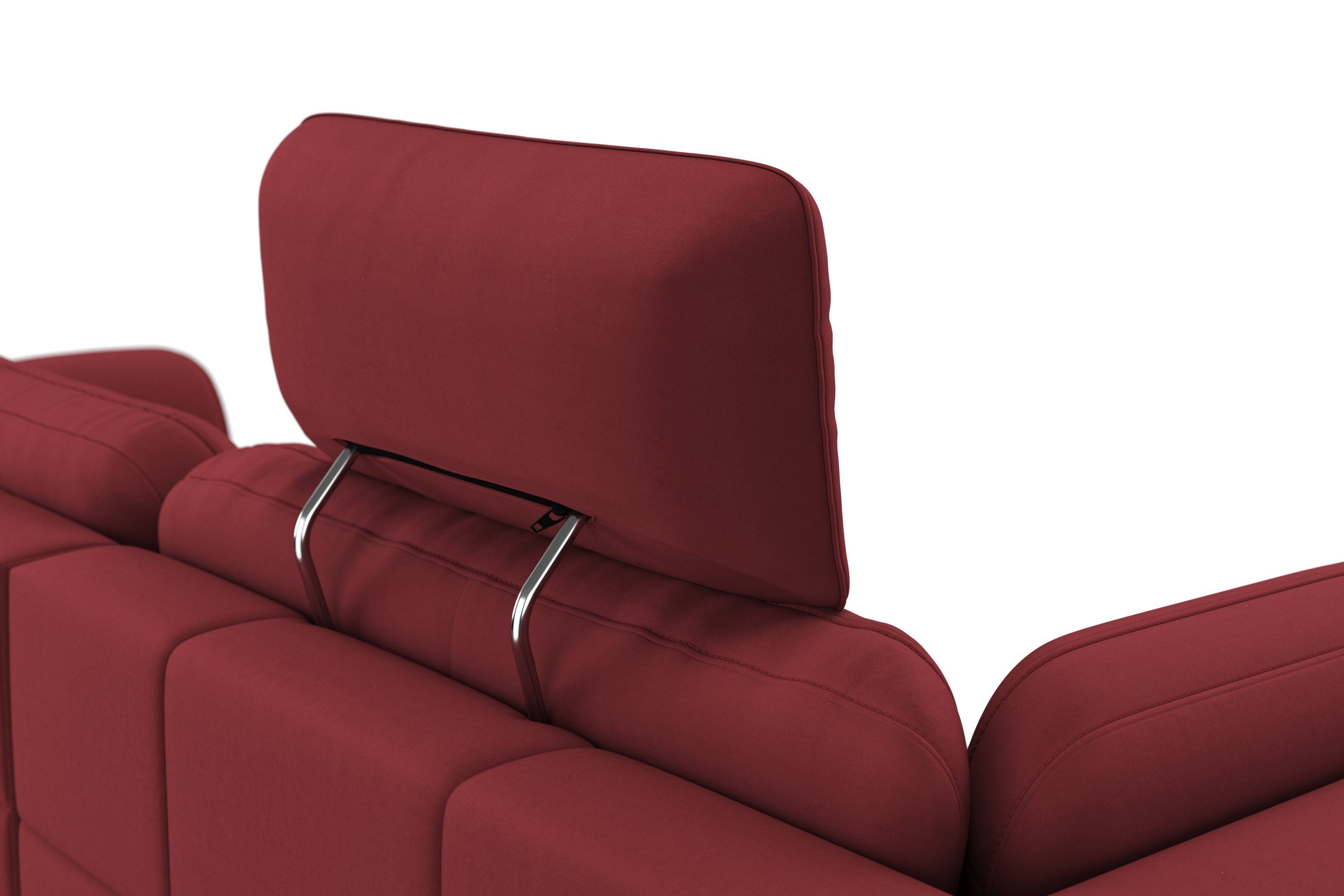 sit&more Hoekbank Bendigo L-vorm inclusief zitdiepteverstelling, bodemvrijheid 15 cm, in 2 pootkleuren