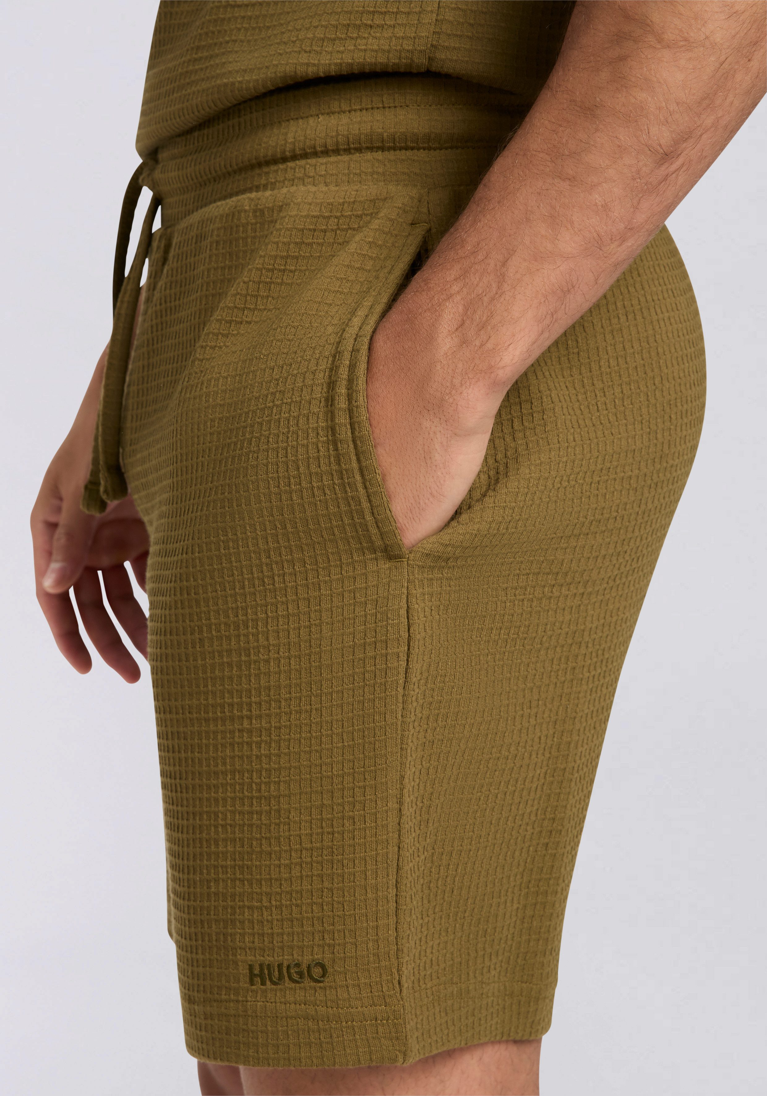 HUGO underwear Pyjamashort Austin Short met een rijgkoord