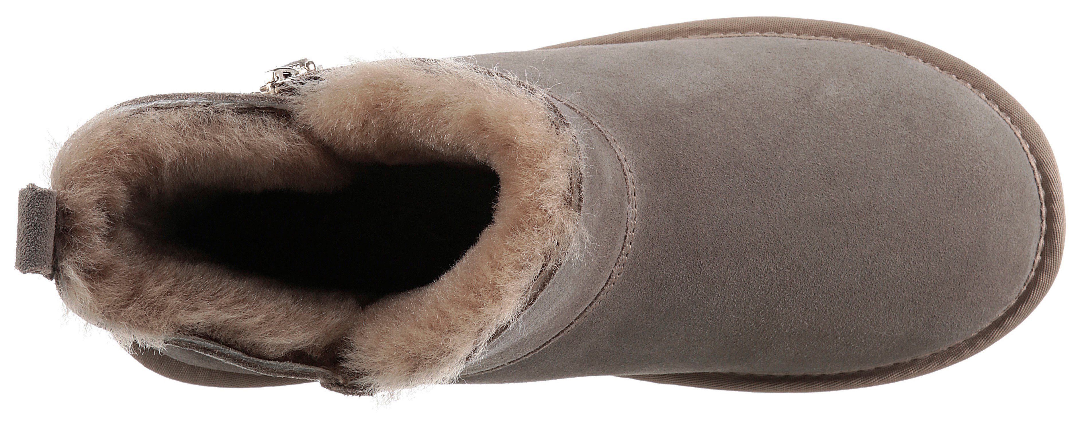 Ara Winterlaarzen Alaska , instaplaarzen, laarzen van echt lamshuid, g-breedte (breed)