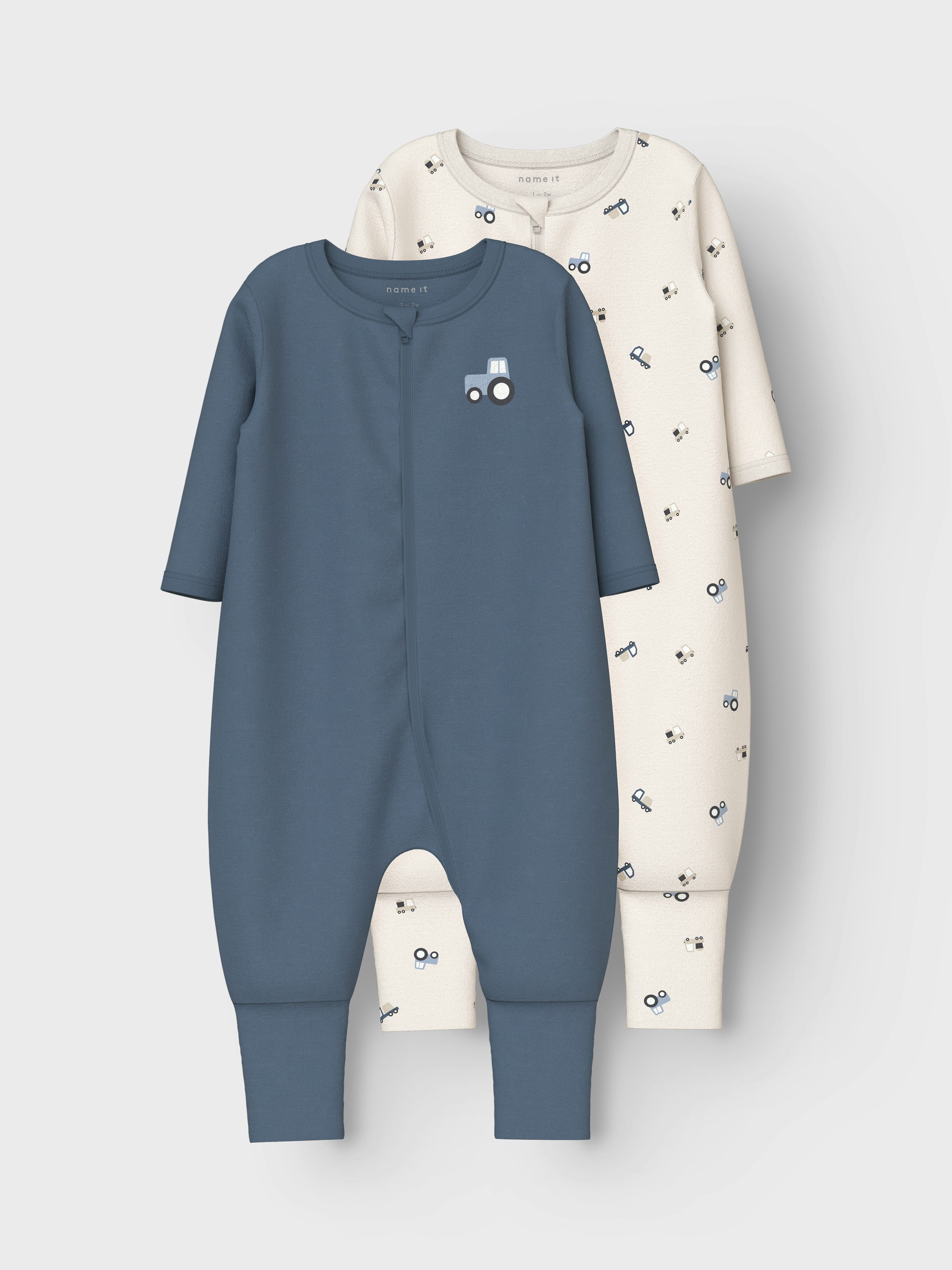 Name It Pyjama NBMNIGHTSUIT 2P ZIP FF JET TRACTOR NOOS (set, 2-delig)