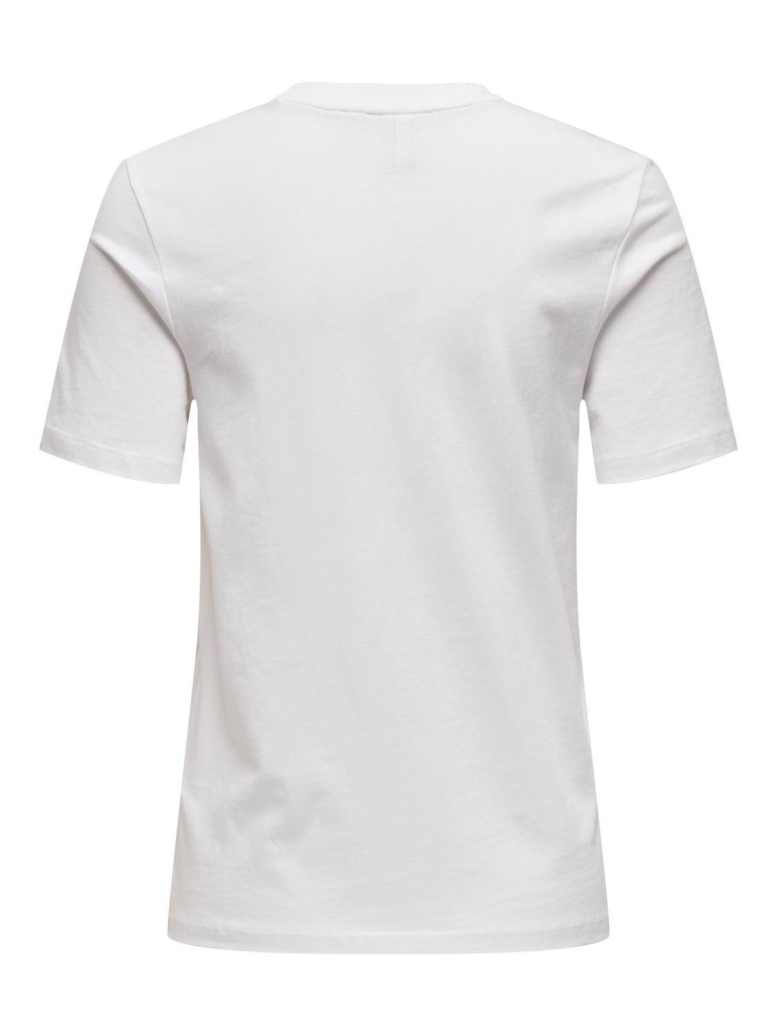 Only Shirt met korte mouwen ONLKITA LIFE REG S S HEEL TOP BOX JRS