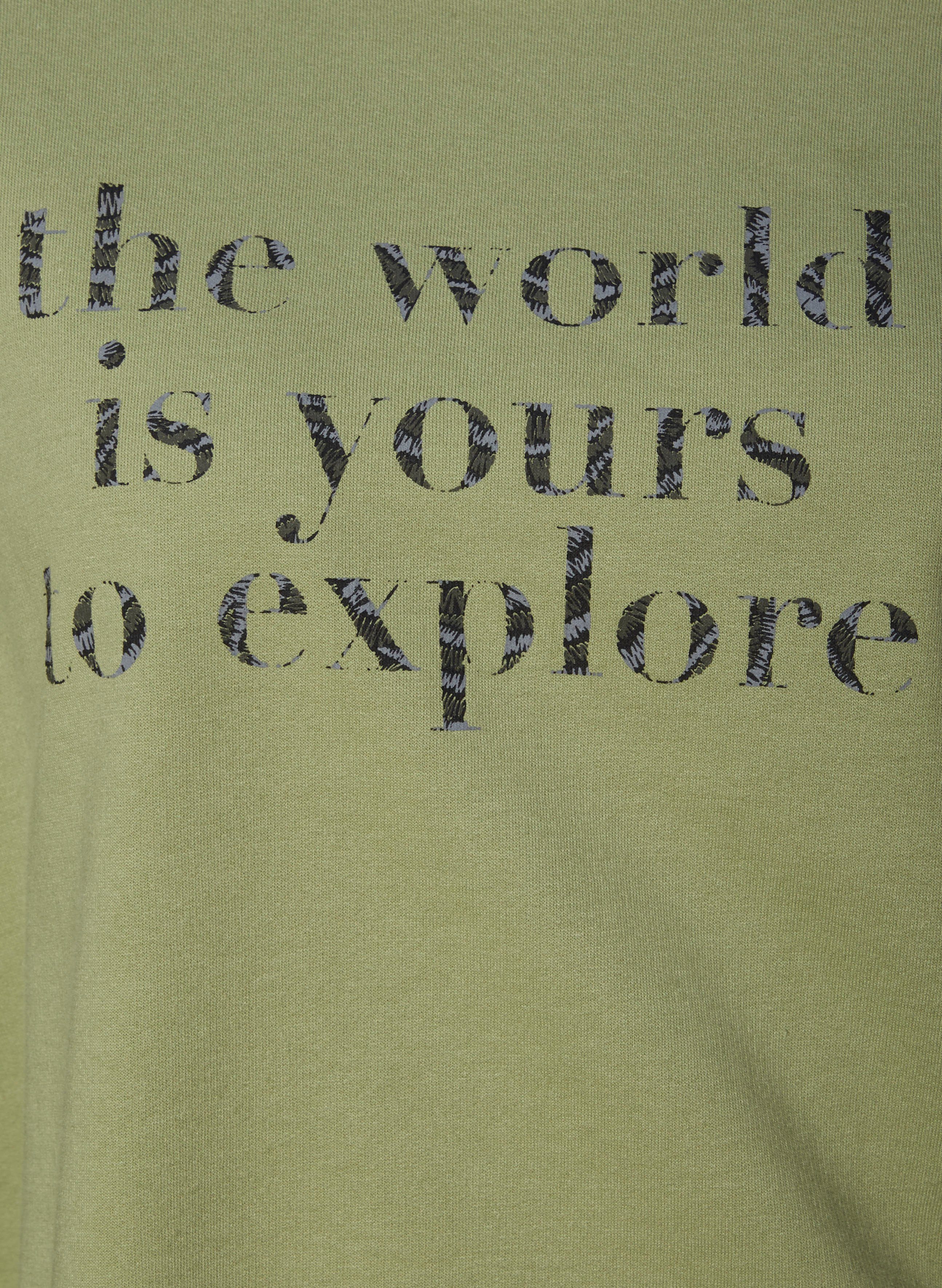Lascana Sweatshirt met statement print, loungepak