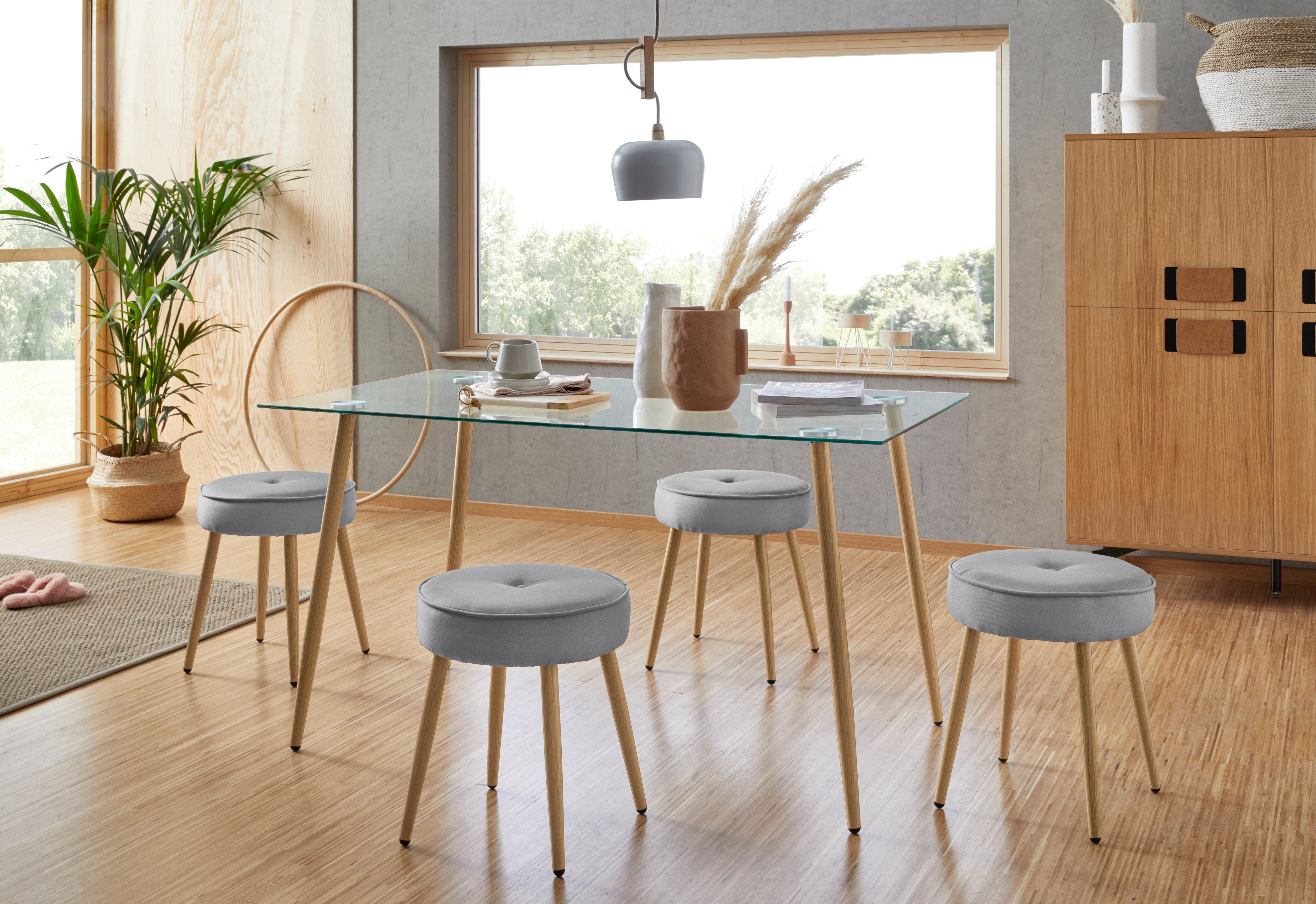 INOSIGN Glazen tafel MILLER Breedte 140 cm