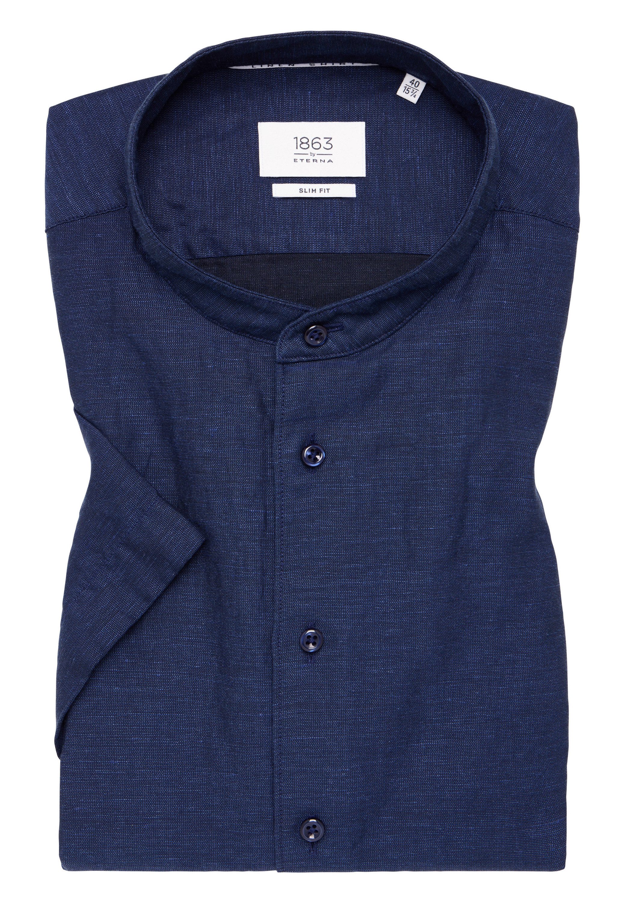 Eterna Overhemd met korte mouwen Slim fit EASY IRON (gemakkelijk te strijken)