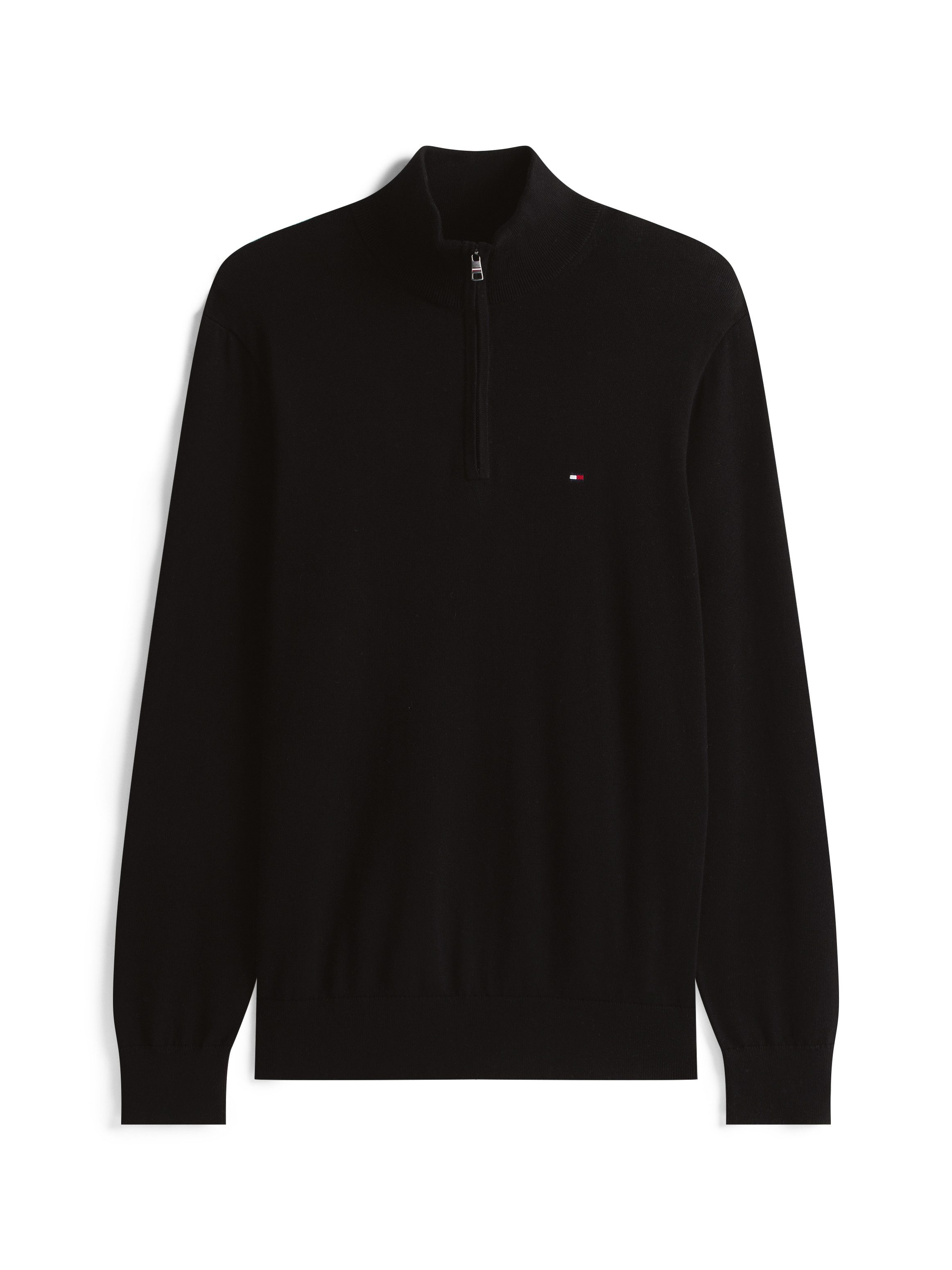 Tommy Hilfiger Schipperstrui ESSENTIAL COTTON ZIP MOCK
