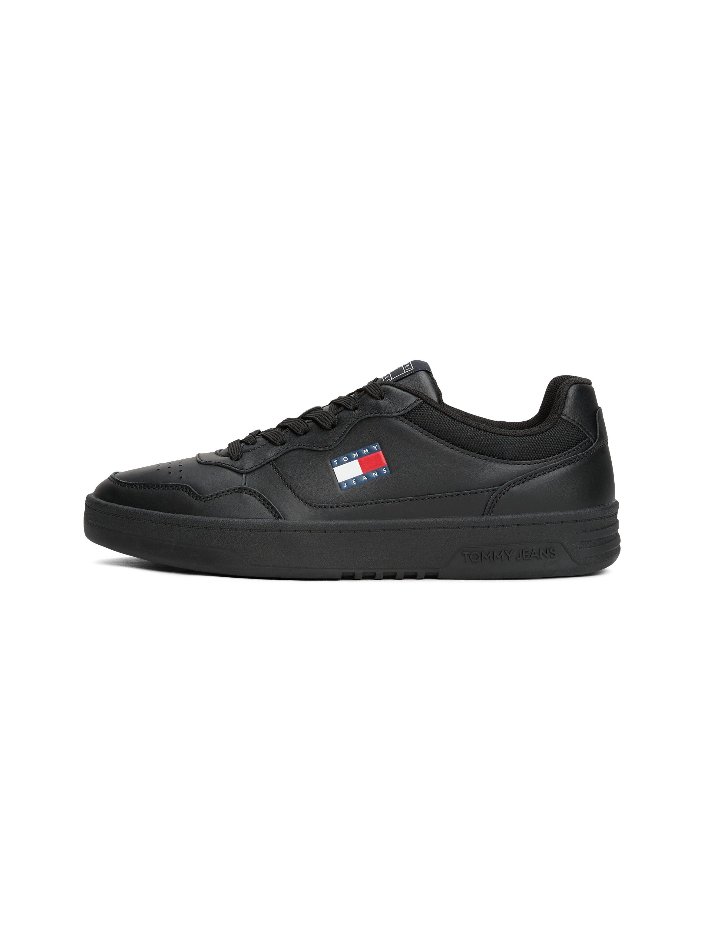 TOMMY JEANS Sneakers (NEW) TJM CUPSOLE LEATHER ESS , vrijetijdsschoen, lage schoen, veterschoen in basket-look