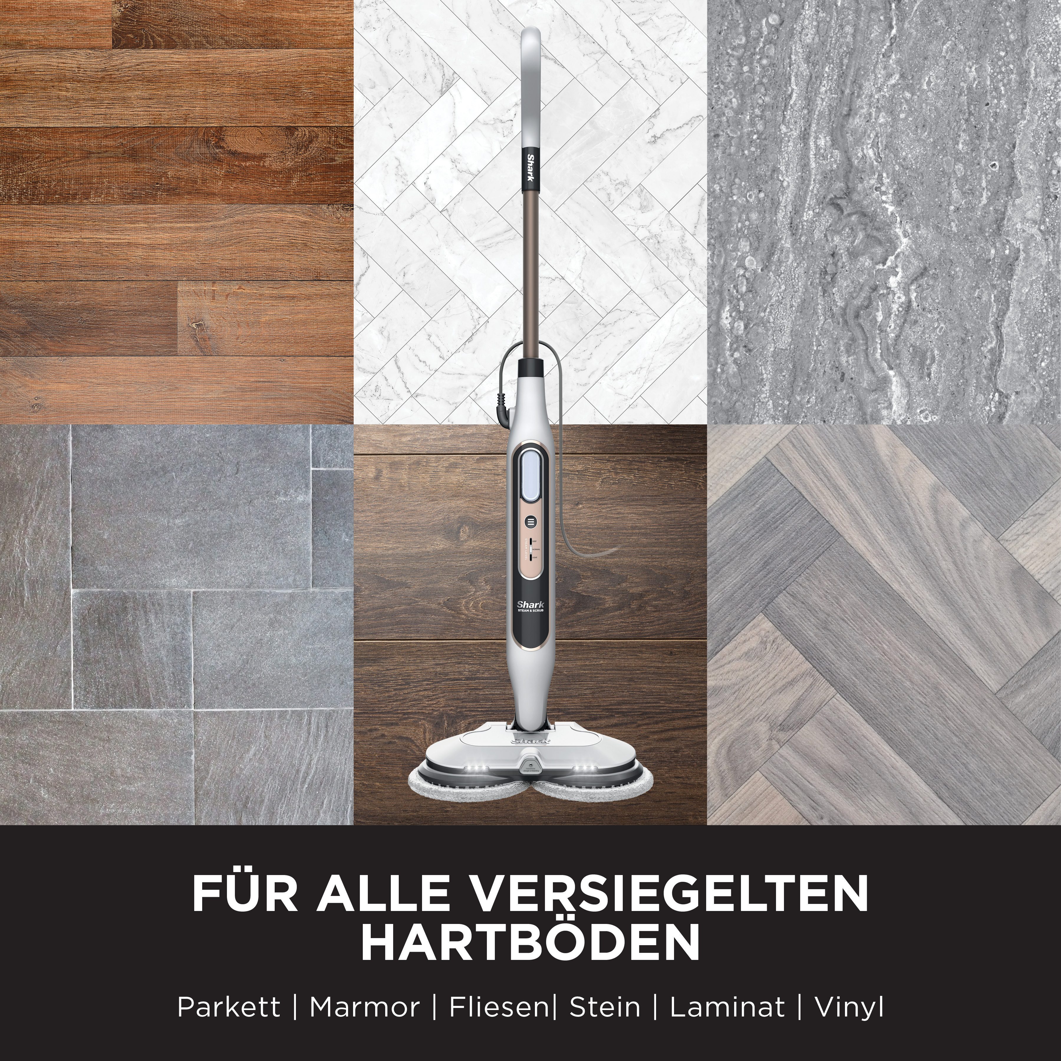 Shark Stoomreiniger Shark Steam & Scrub mit Steam Blaster Technologie S8201EU