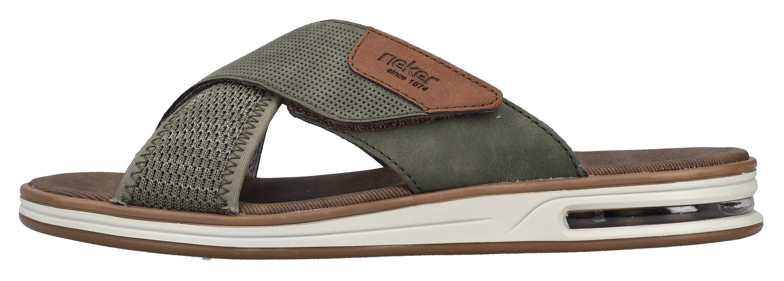 Rieker Slippers , zomer schoen, strand schoen, slippers, huisschoen met klittenband