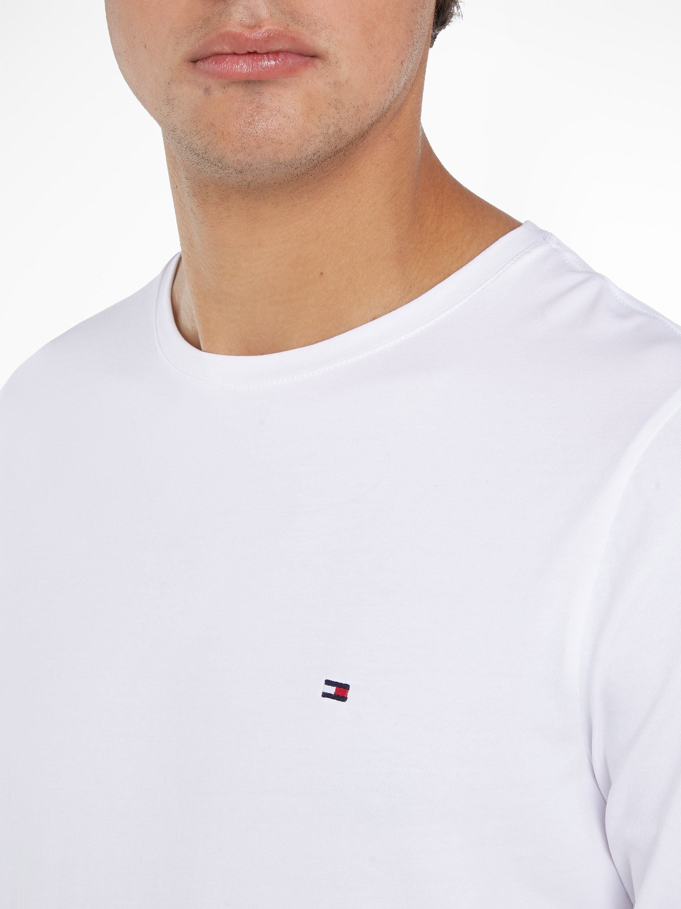 Tommy Hilfiger Shirt met lange mouwen STRETCH SLIM FIT LONG SLEEVE