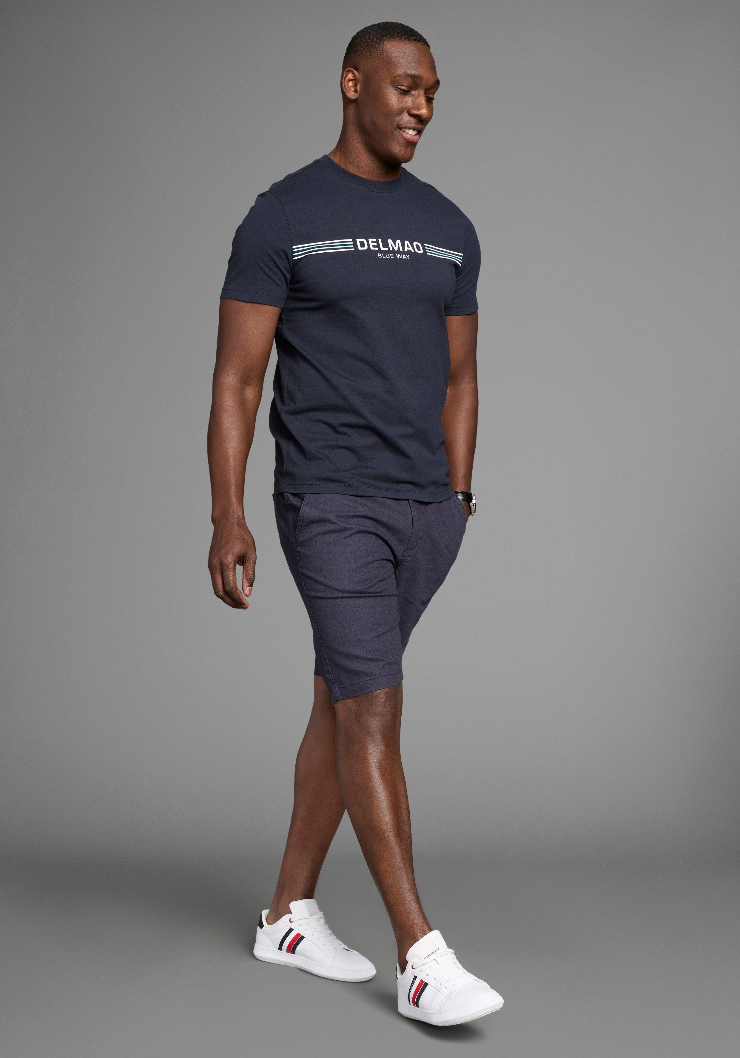 DELMAO Bermuda Van linnen Casual bermuda's