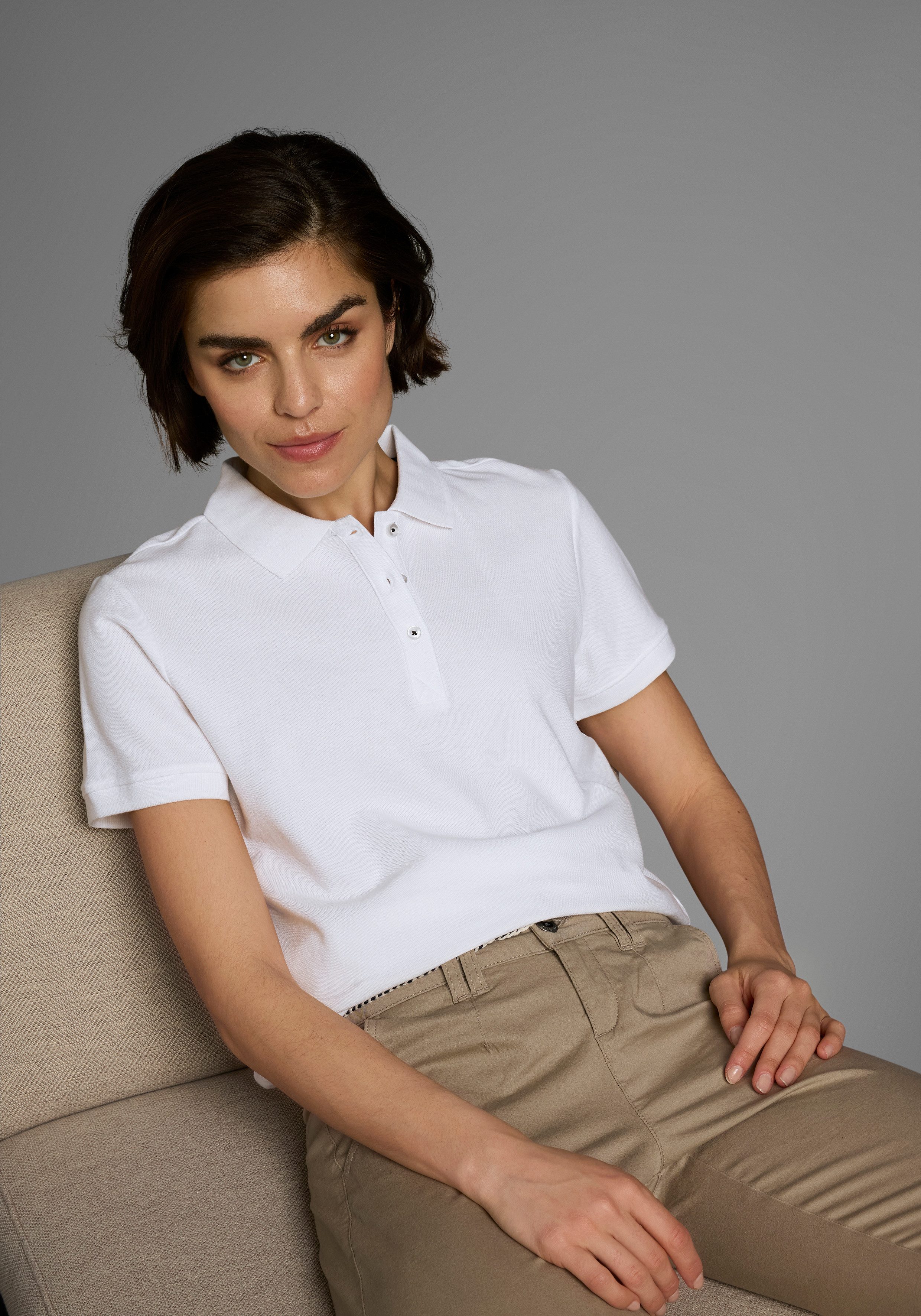 Eastwind Poloshirt Korte mouw, figuuraccentuerende snit, polokraag (2-delig, Set van 2)