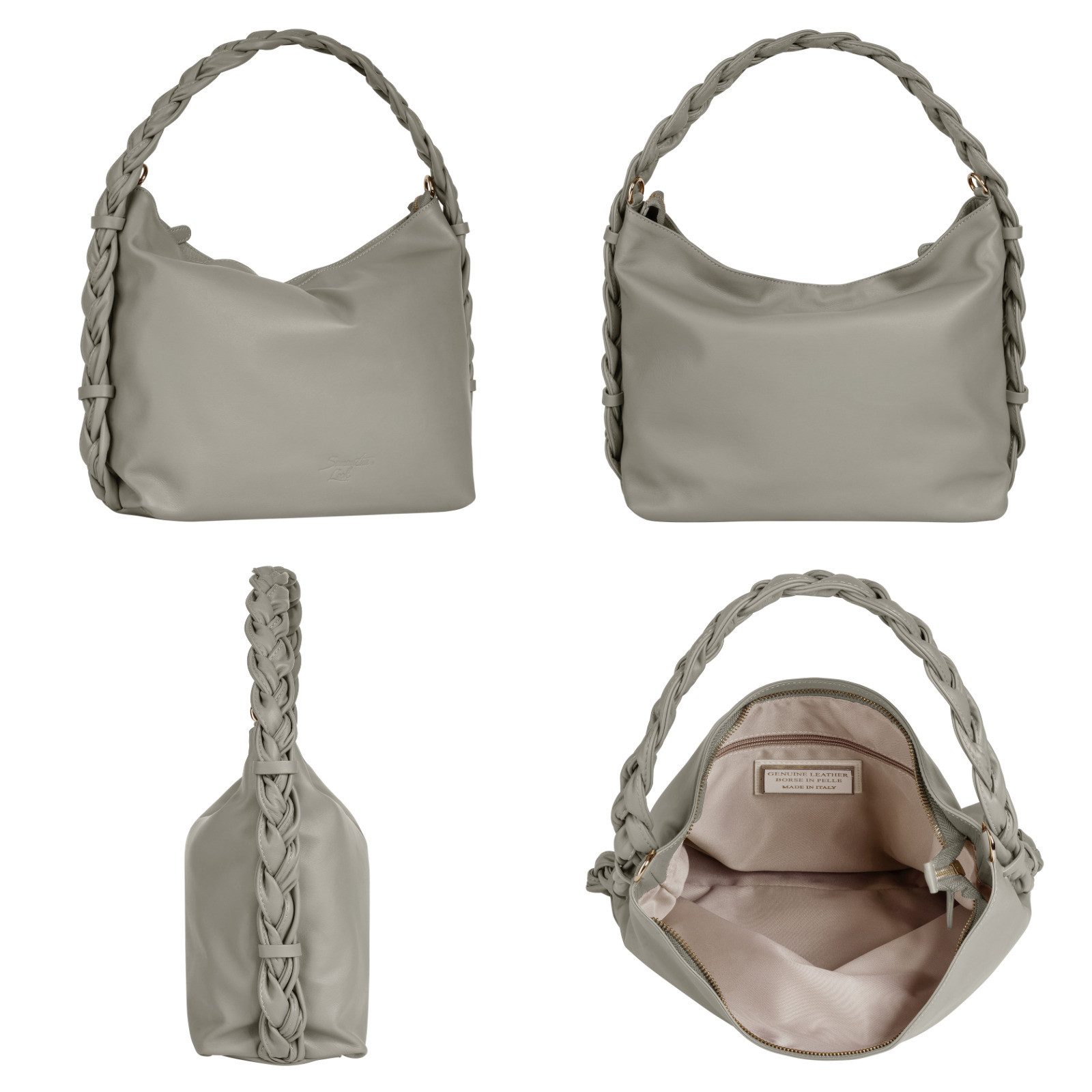 Samantha Look Schoudertas echt leer, made in italy
