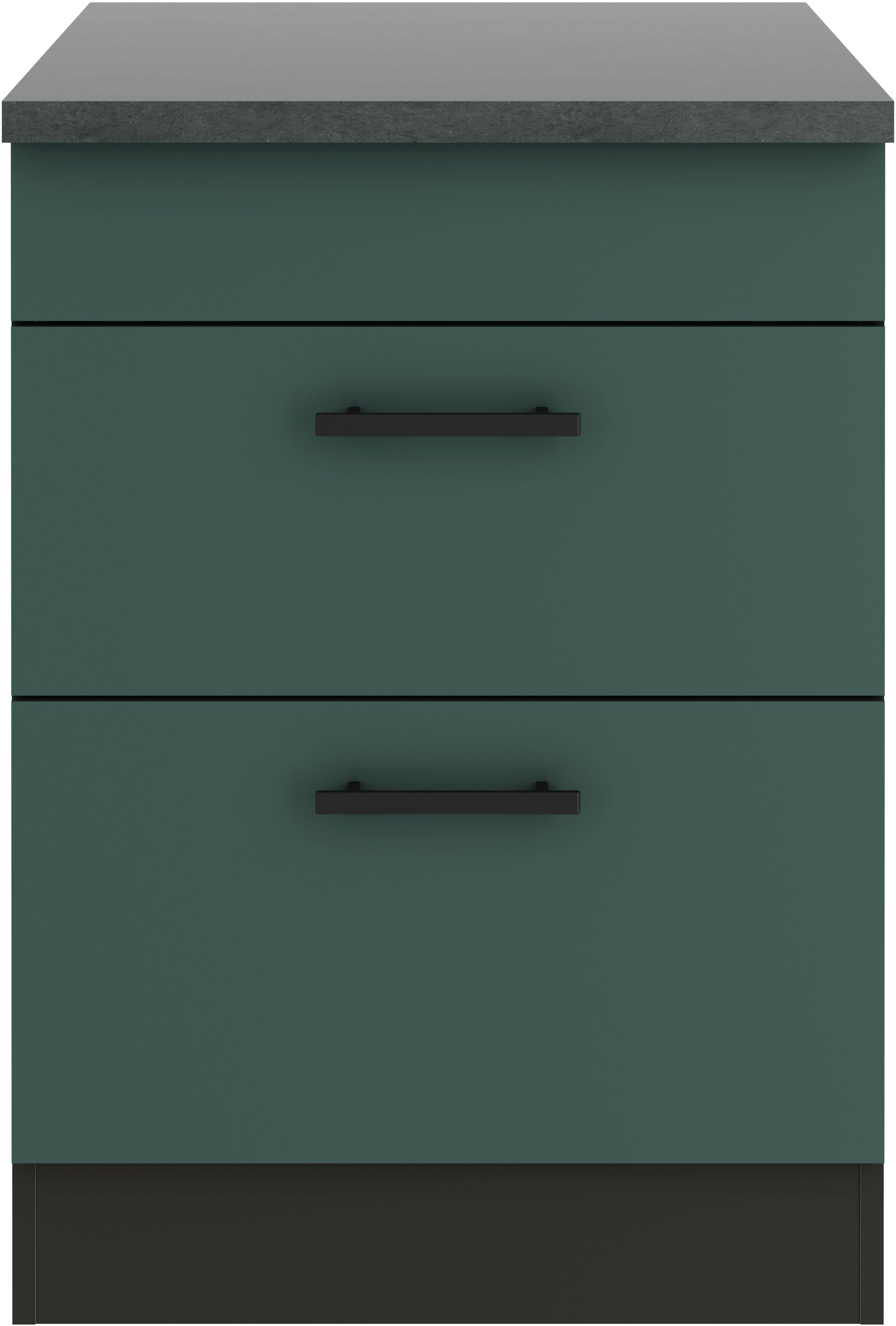 OPTIFIT Ombouwkast voor fornuis Palma Breedte 60 cm, voor kookplaten, met 2 uittrekken