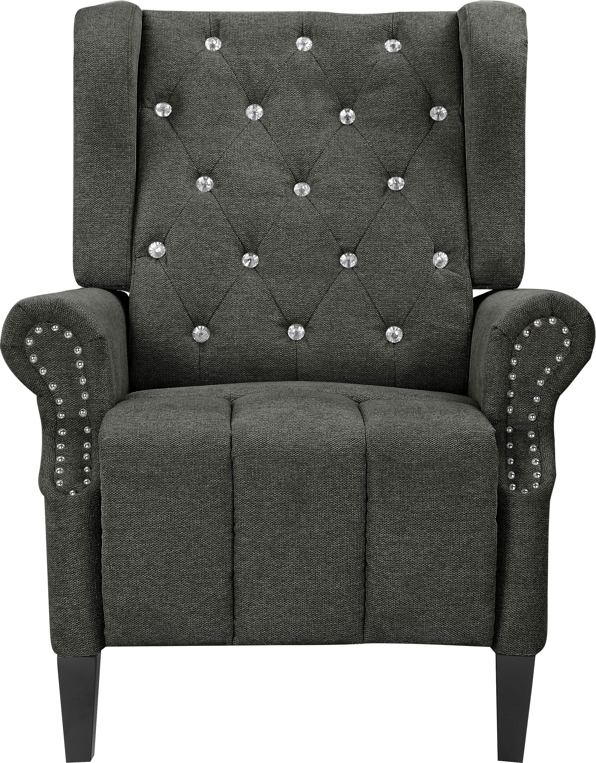 Leonique Oorfauteuil Childebert met verstelling, zacht verdikte zitting en rugleuning, zithoogte 49,5 cm (1 stuk)