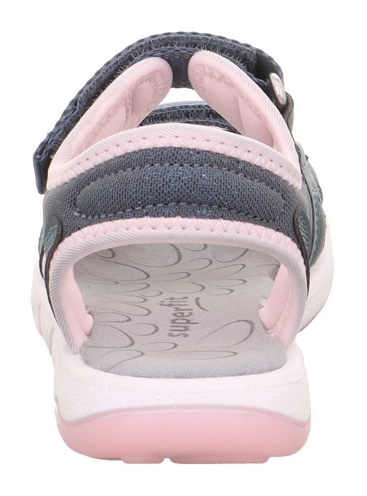 Superfit Sandalen PEBBLES WMS: middel Buitensandaal met klittenband en hartjes, maat sjabloon om te downloaden