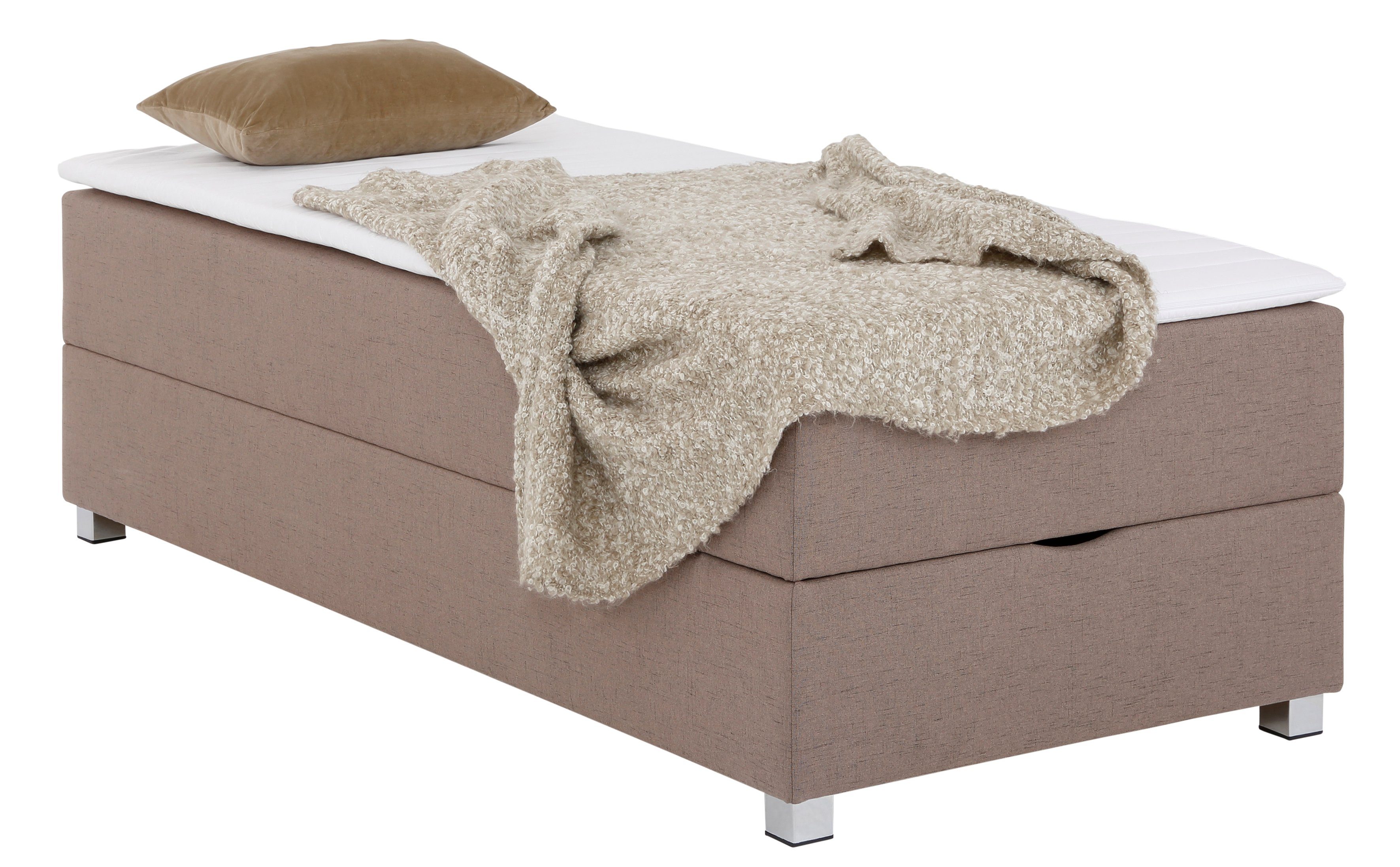INOSIGN Boxspring Alexis zonder hoofdbord - ideaal voor ruimtes met schuine plafonds, in 4 breedten