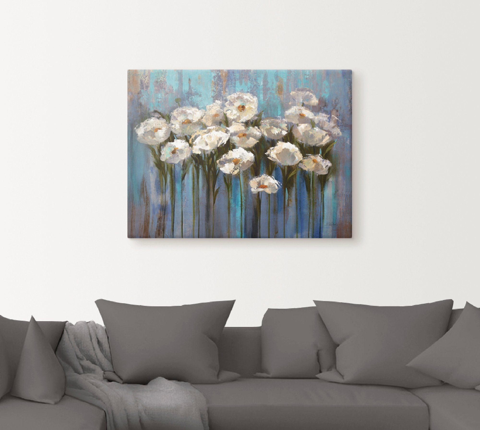 Artland Artprint Anemonen aan het meer als artprint op linnen, poster in verschillende formaten maten