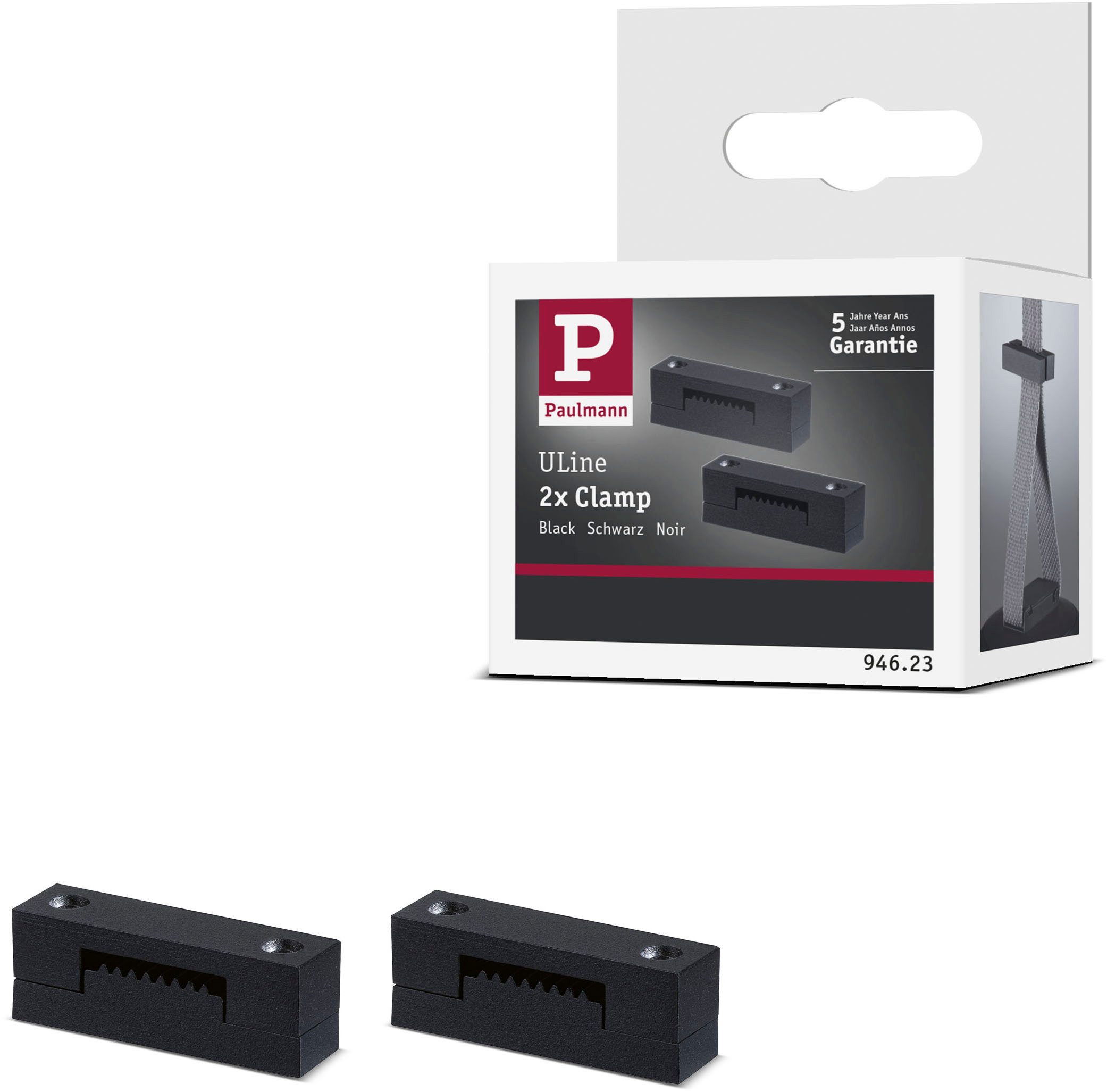 Paulmann Hanglamp ULine accessoires riem klem zwart