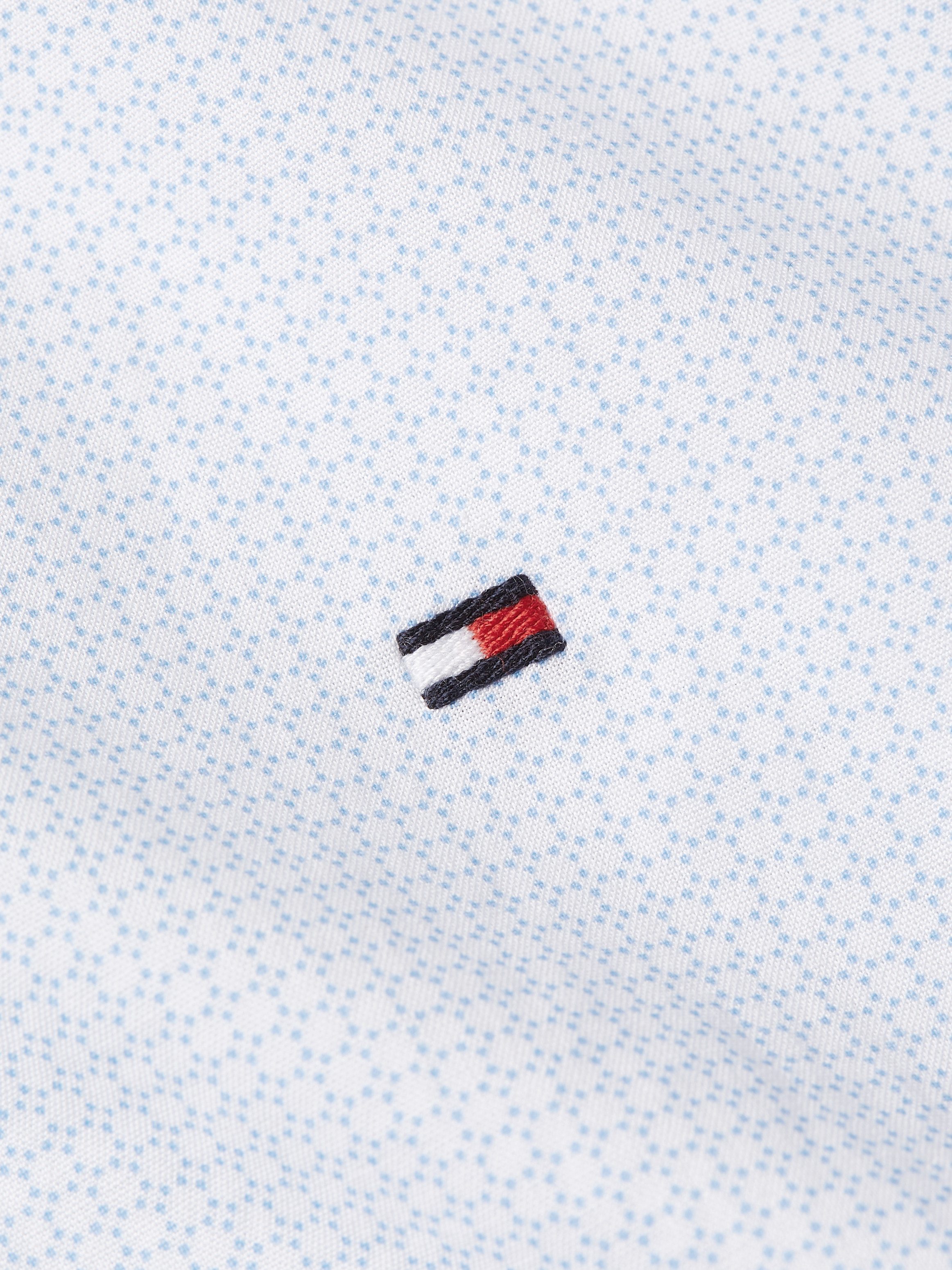 Tommy Hilfiger Businessoverhemd FLEX MICRO FOULARD SF SHIRT Met minimal-print, button-down-kraag