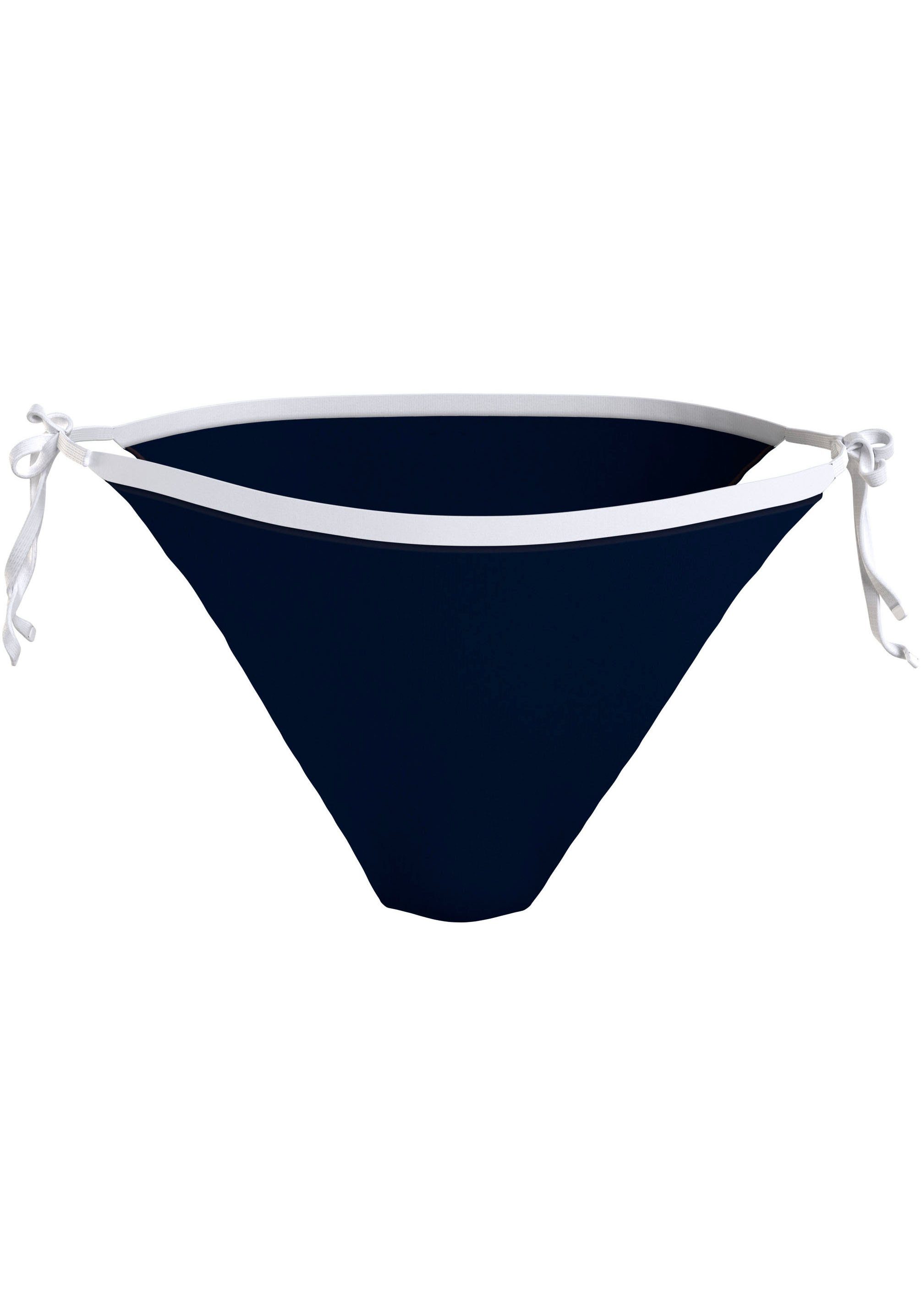 Tommy Hilfiger Swimwear Bikinibroekje CHEEKY STRING SIDE TIE met contrastkleurige randen